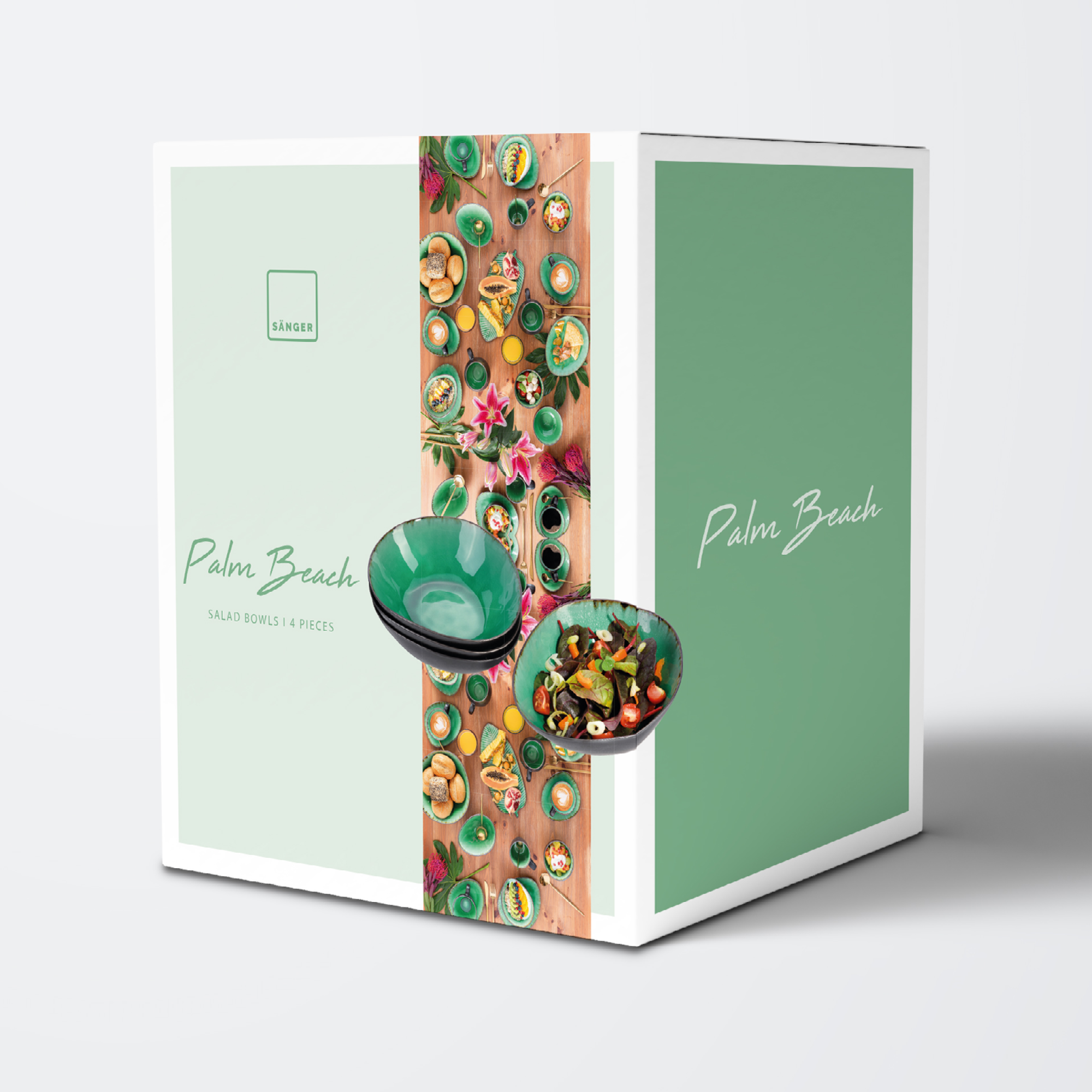 SÄNGER Salatschalen Set Palm Beach 4 teilig