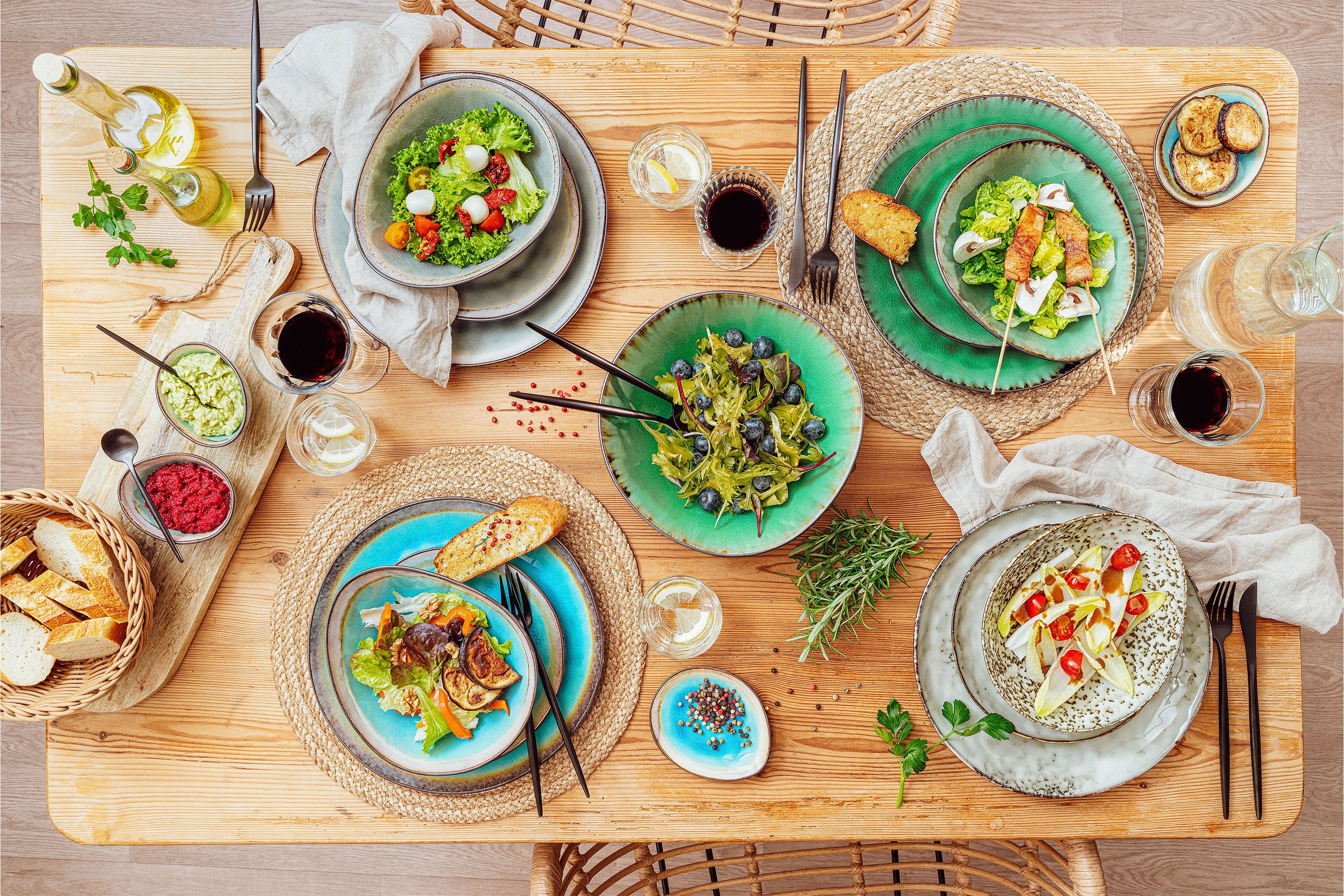 SÄNGER Salatschalen Set Palm Beach 4 teilig