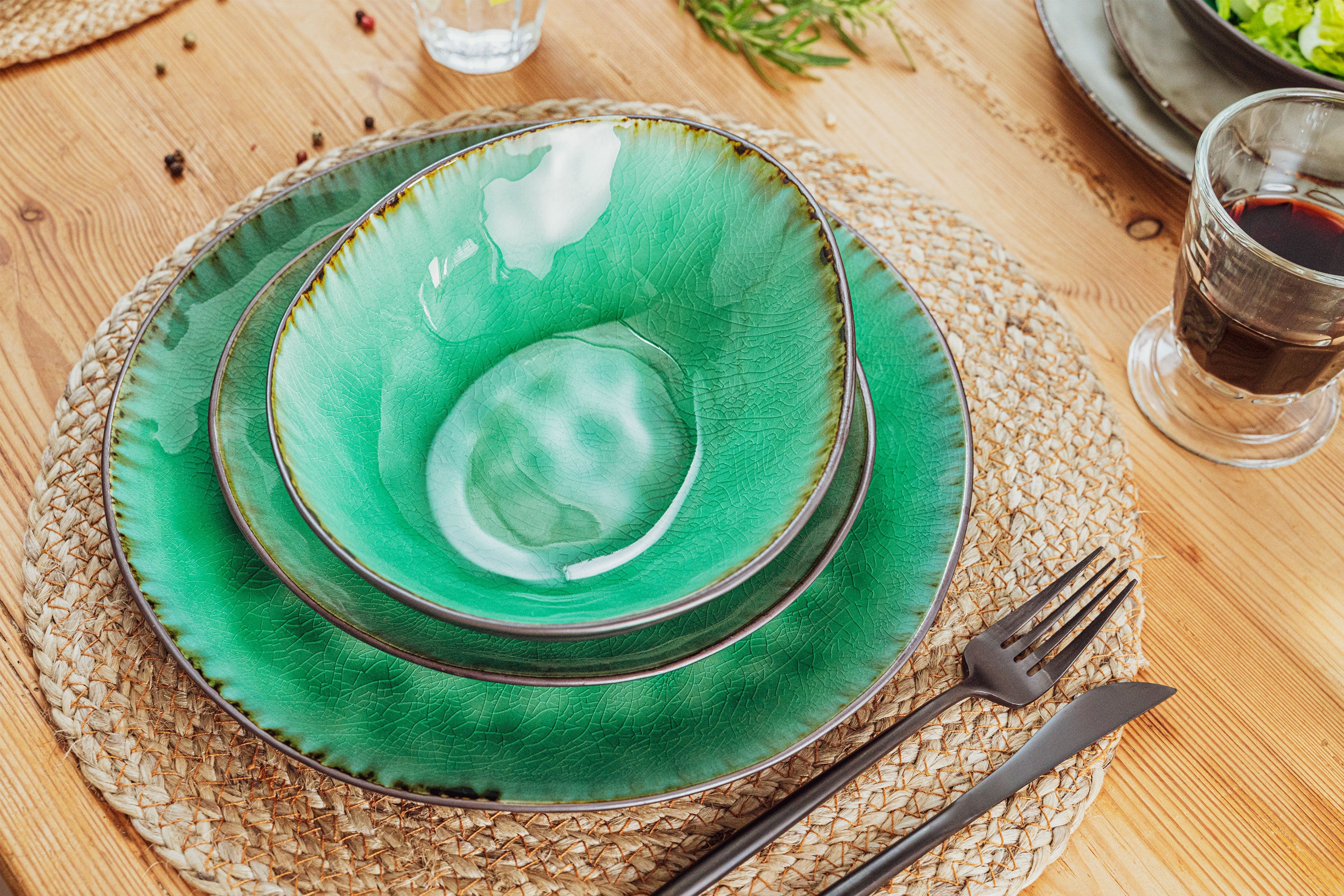 SÄNGER Salatschalen Set Palm Beach 4 teilig