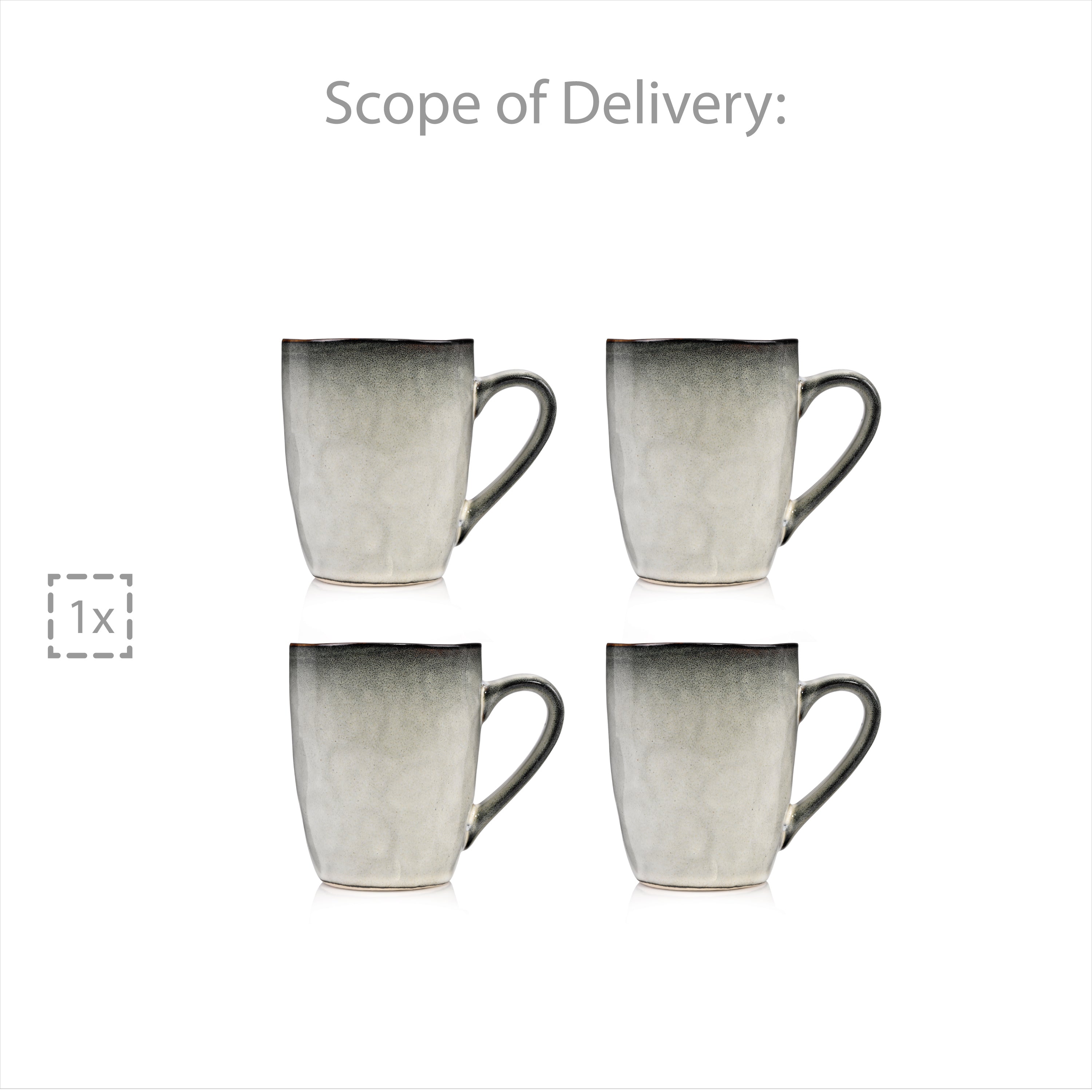 SÄNGER Kaffeebecher Set Capri 4 teilig
