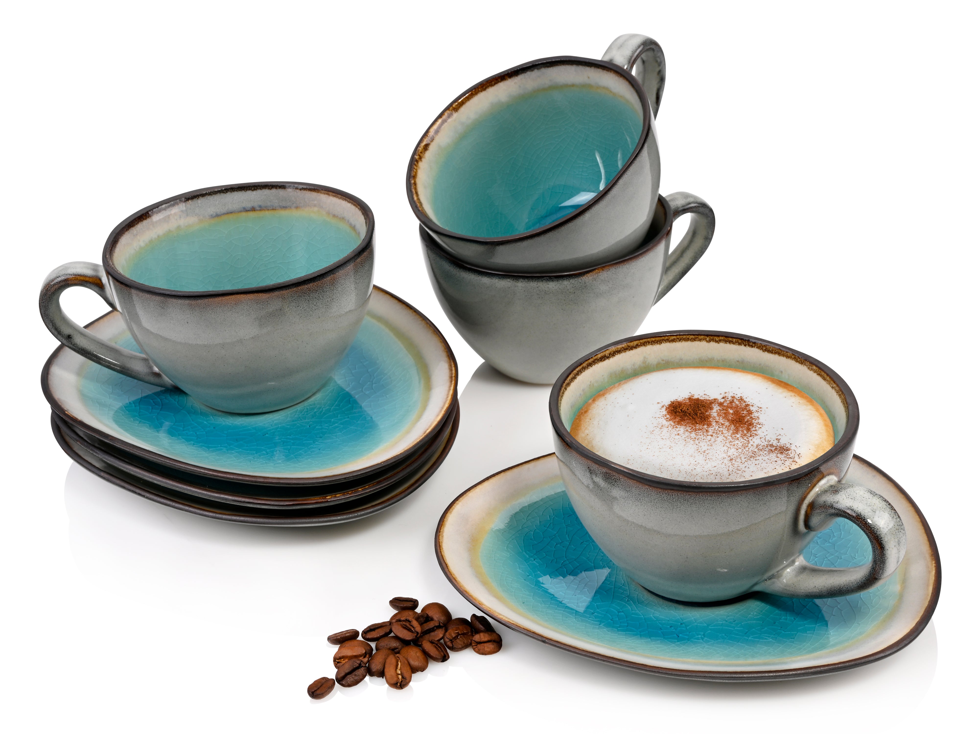 SÄNGER Kaffeetassen Set Capri 8 teilig für 4 Personen