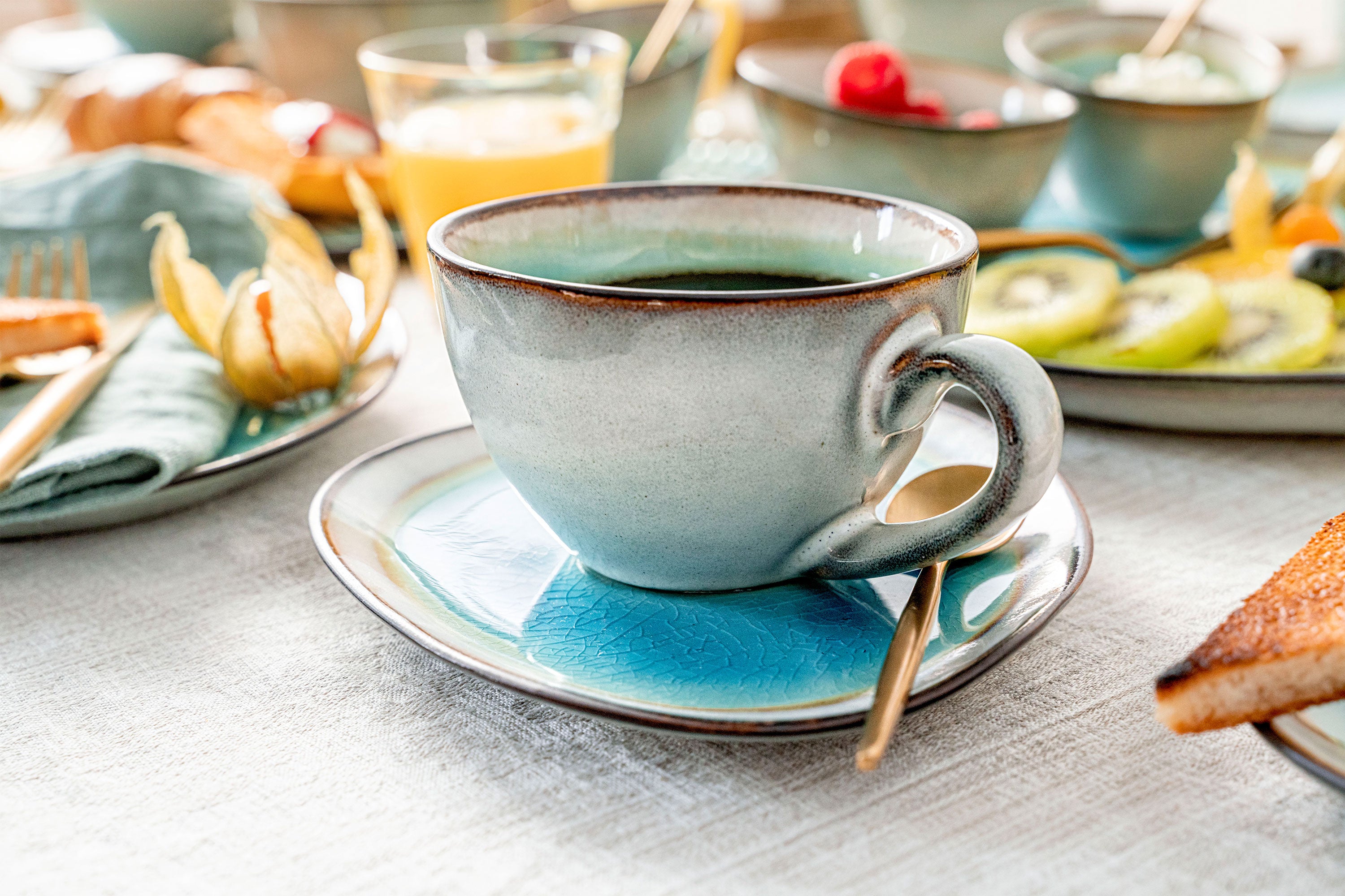 SÄNGER Kaffeetassen Set Capri 8 teilig für 4 Personen
