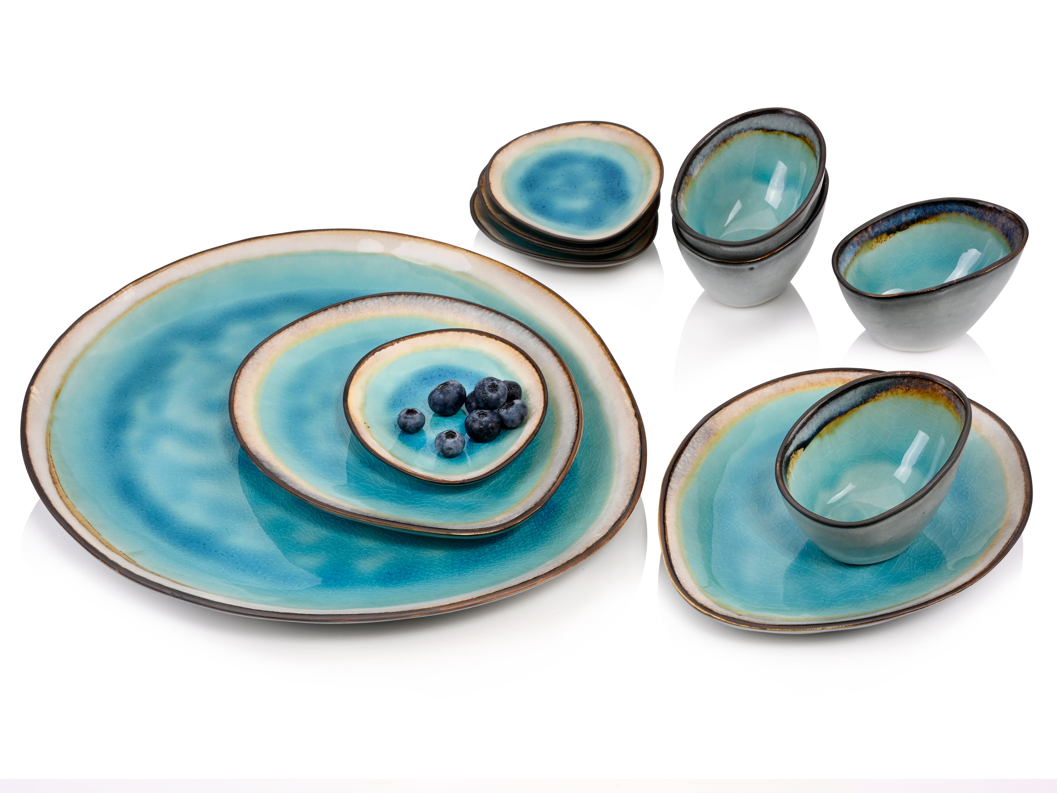 SÄNGER Servierplatten Set Capri 11 teilig