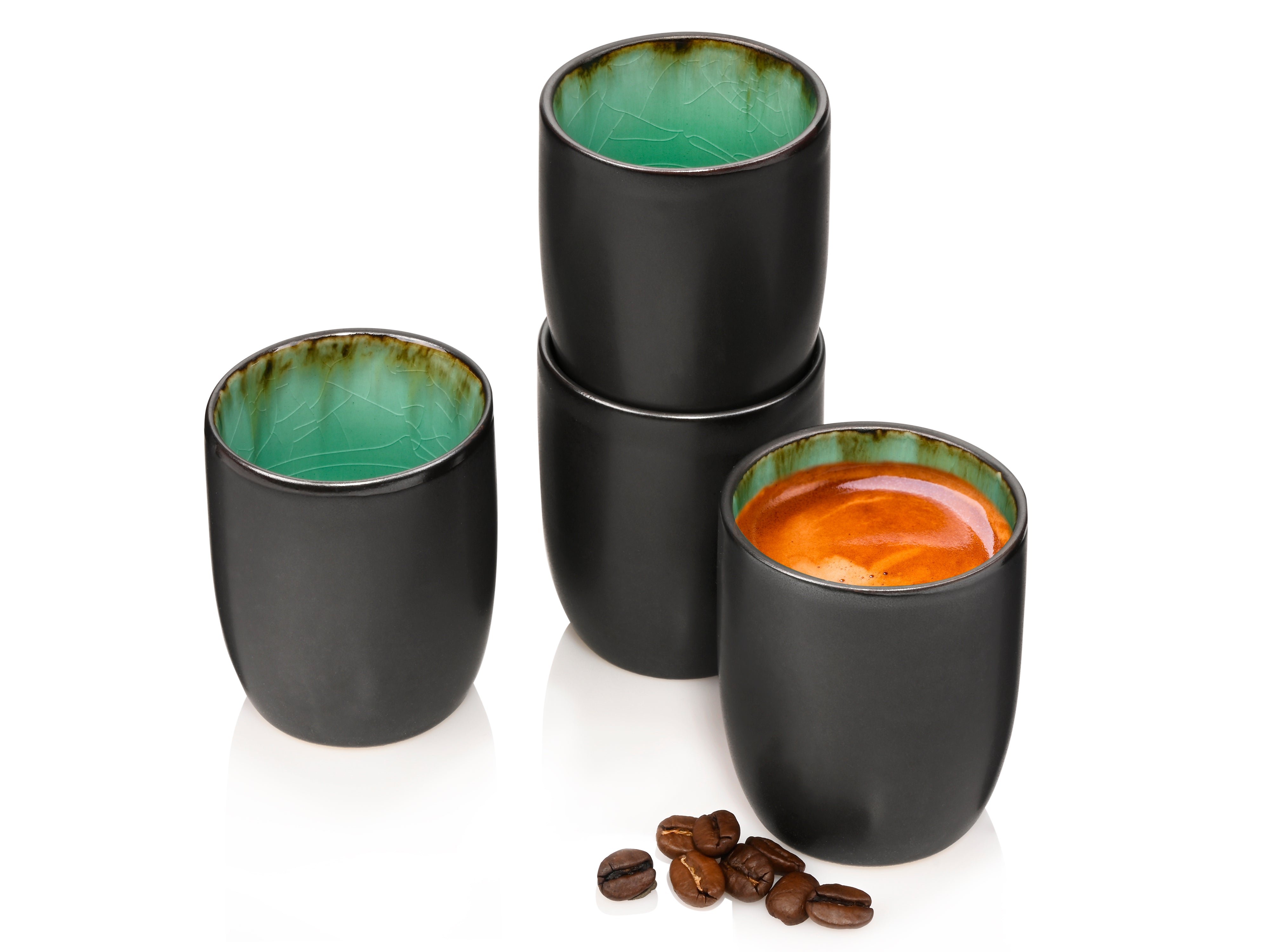 SÄNGER Espressobecher Set Palm Beach 4 teilig