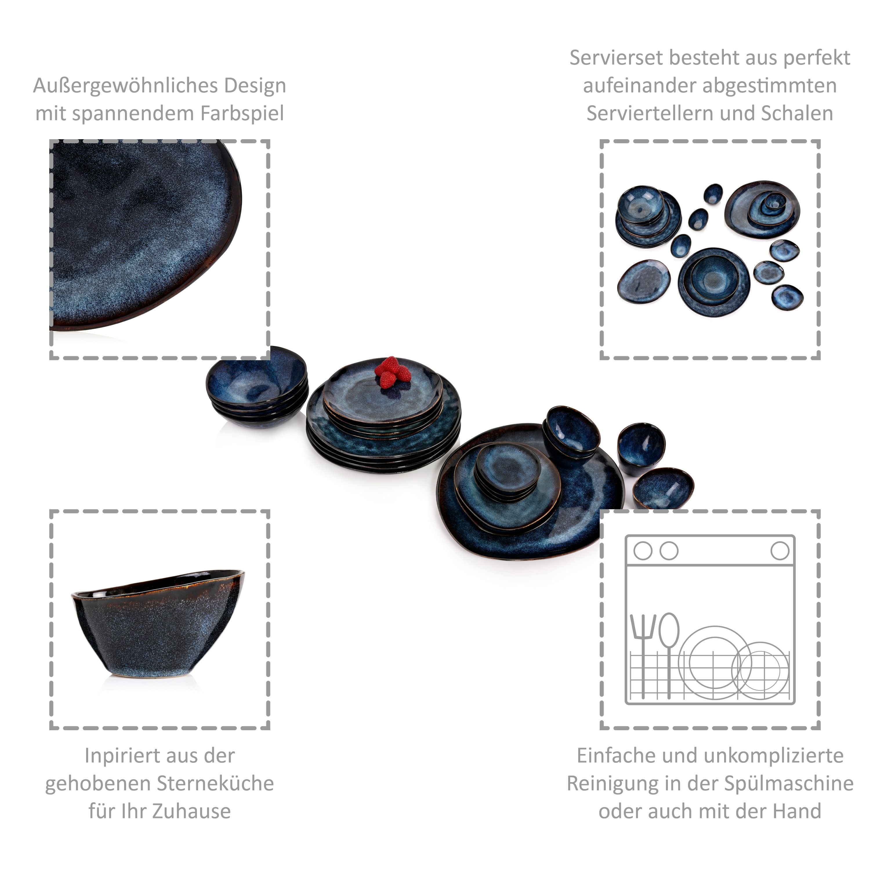 SÄNGER Tafelservice & Servierplatten Set Tokio 23 teilig für 4 Personen