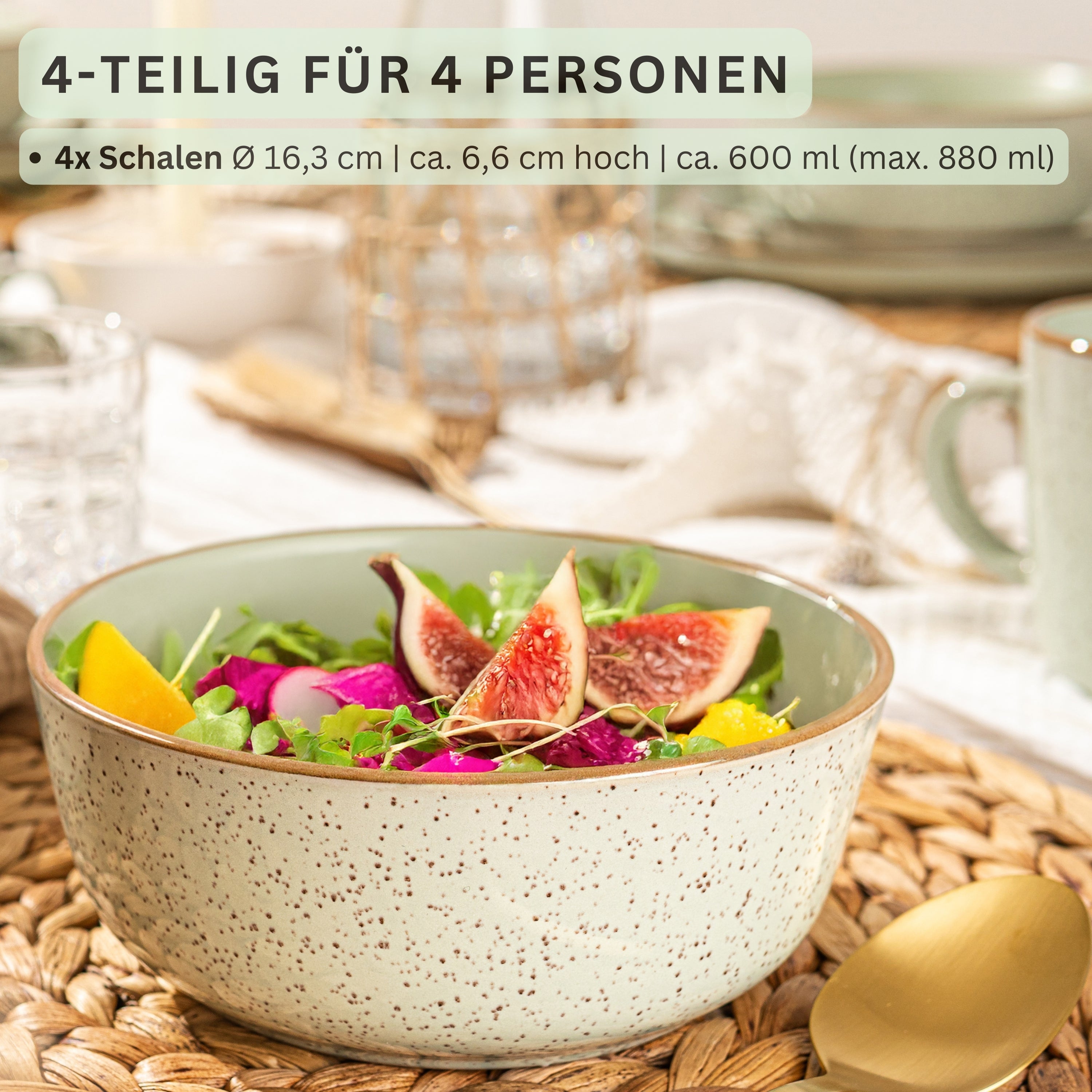 SÄNGER Schalen Set Rio Minze 4 teilig