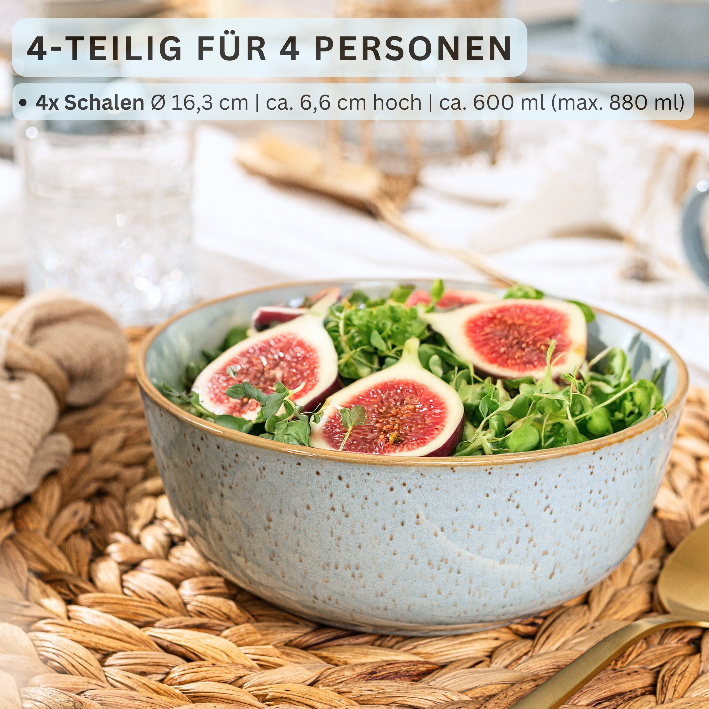 SÄNGER Schalen Set Rio Lagune 4 teilig