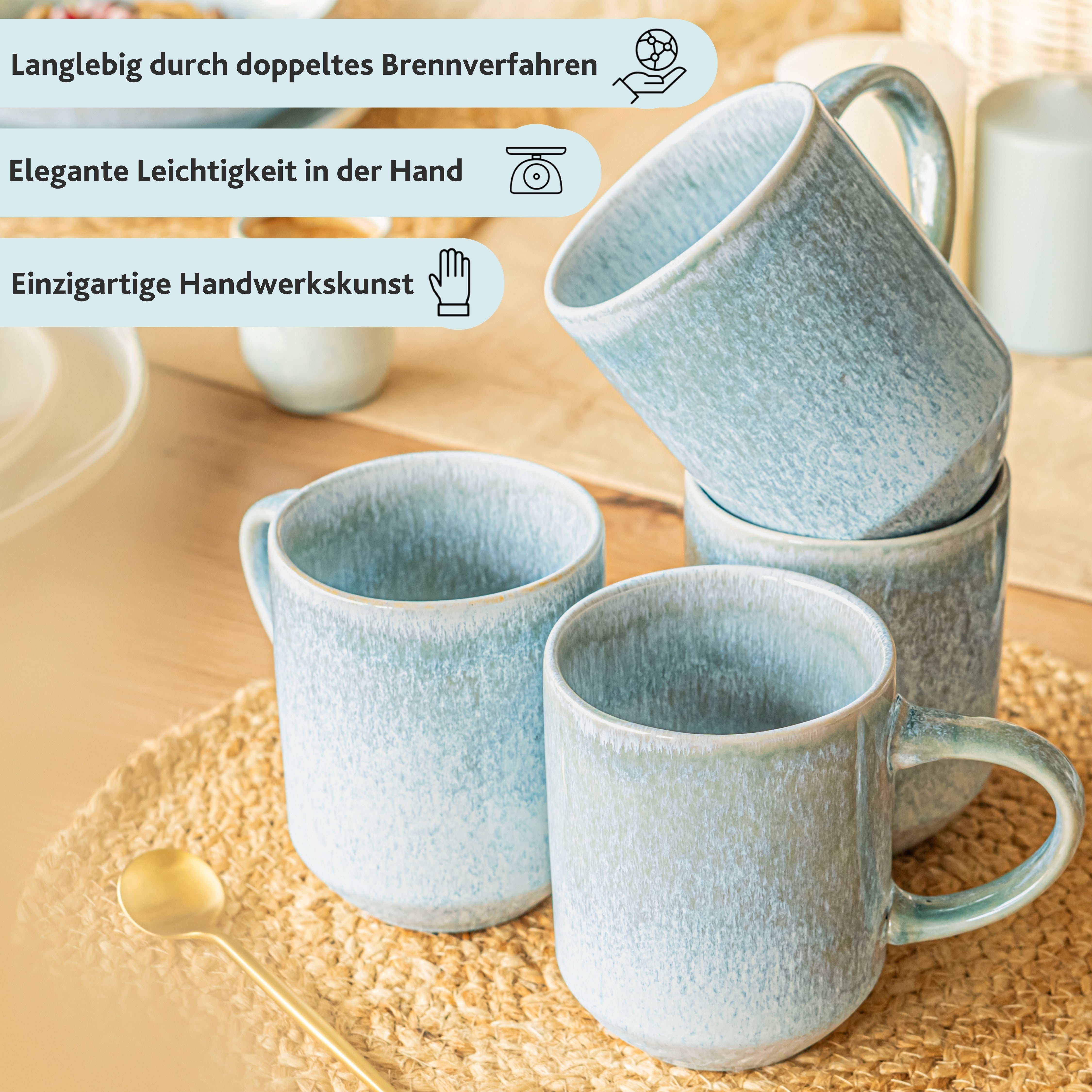 SÄNGER Kaffeebecher Set Lima 4 teilig