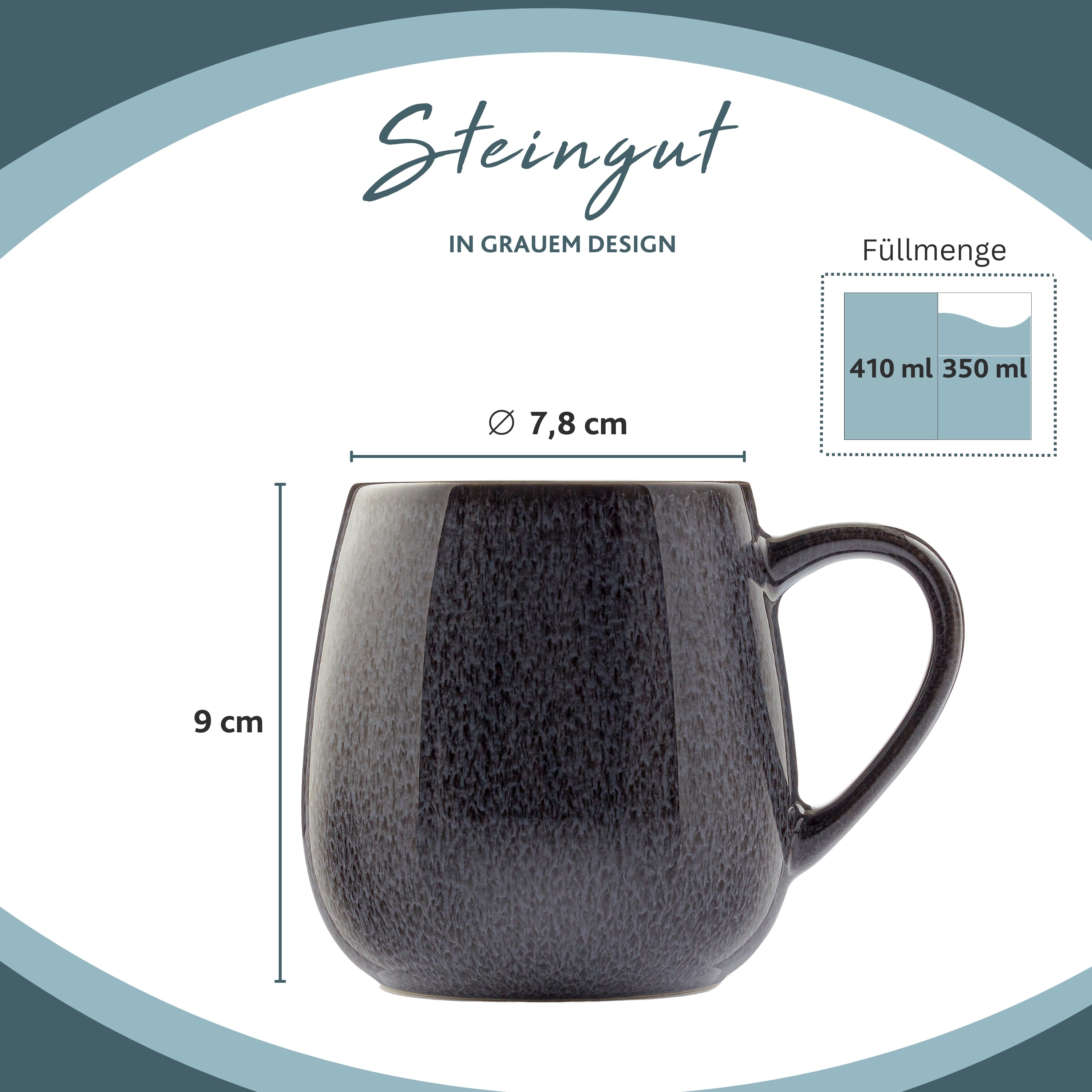 SÄNGER Kaffeebecher Set Bali 4 teilig