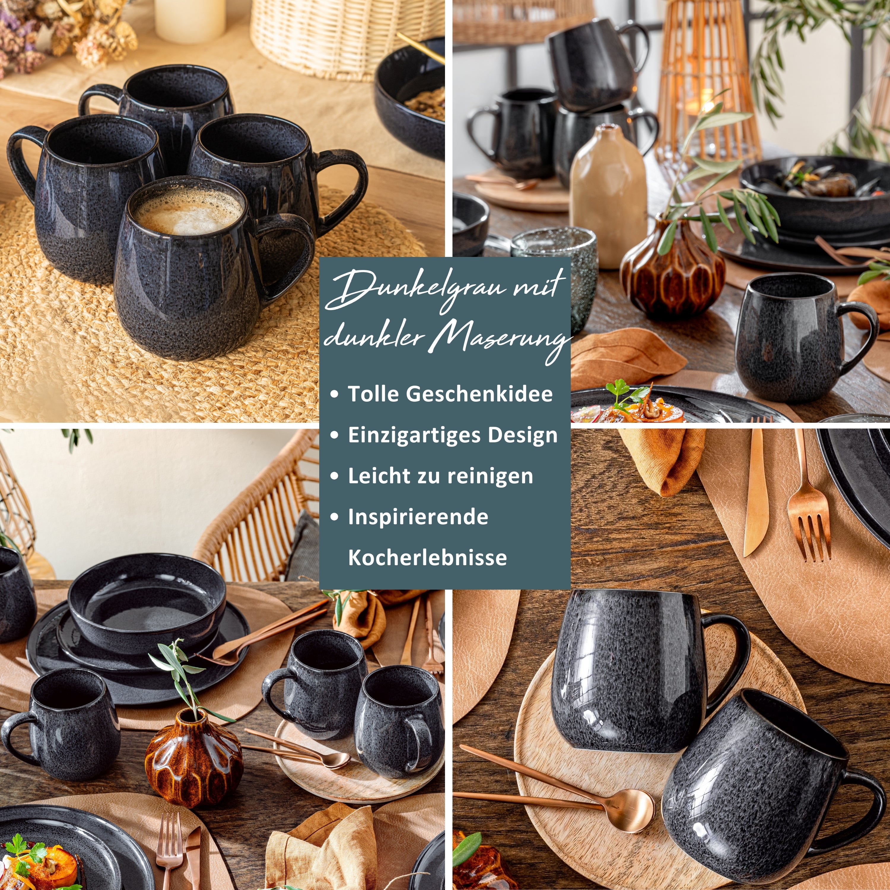 SÄNGER Kaffeebecher Set Bali 4 teilig