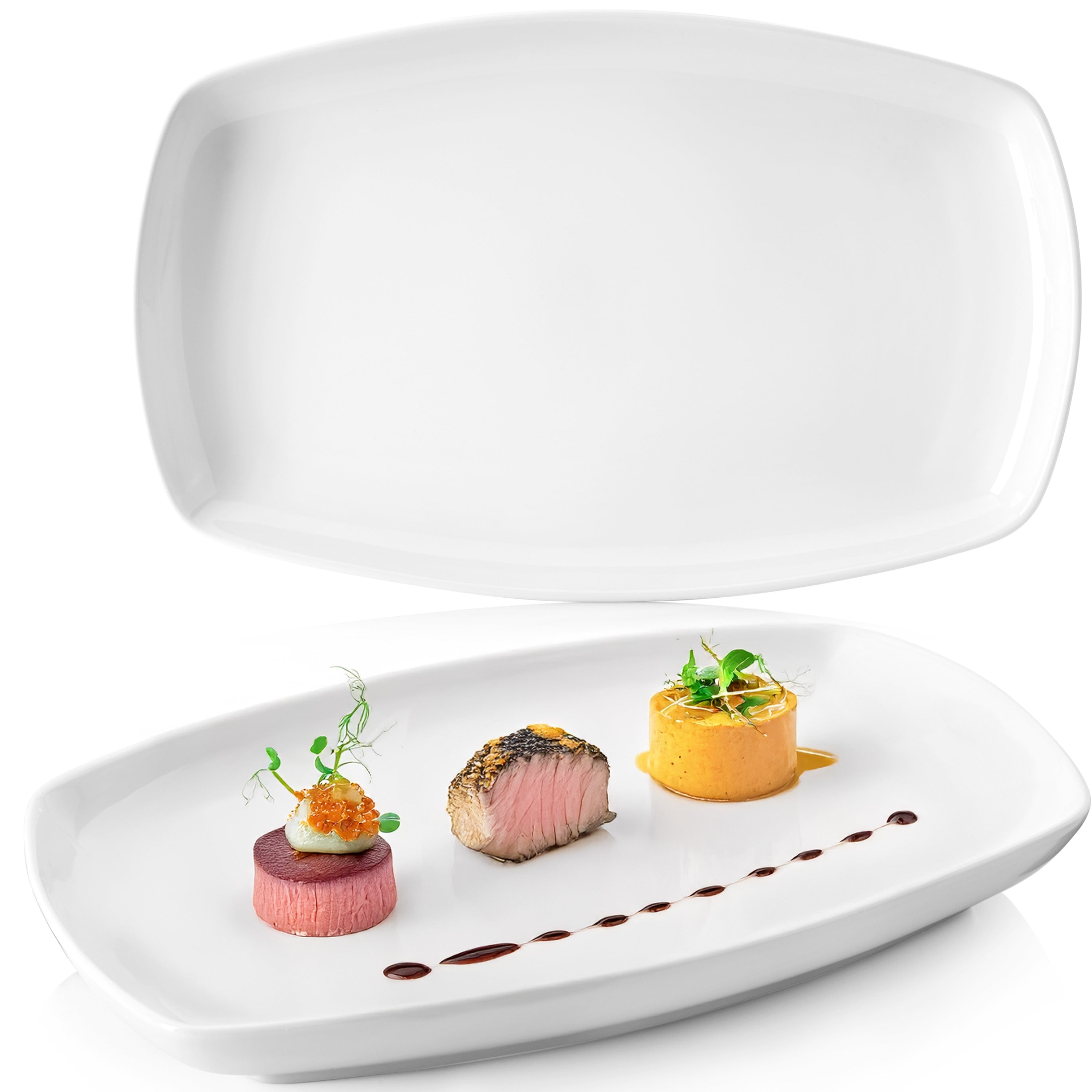 SÄNGER Servierplatten Set Bilgola 2 teilig 23 x 34 cm