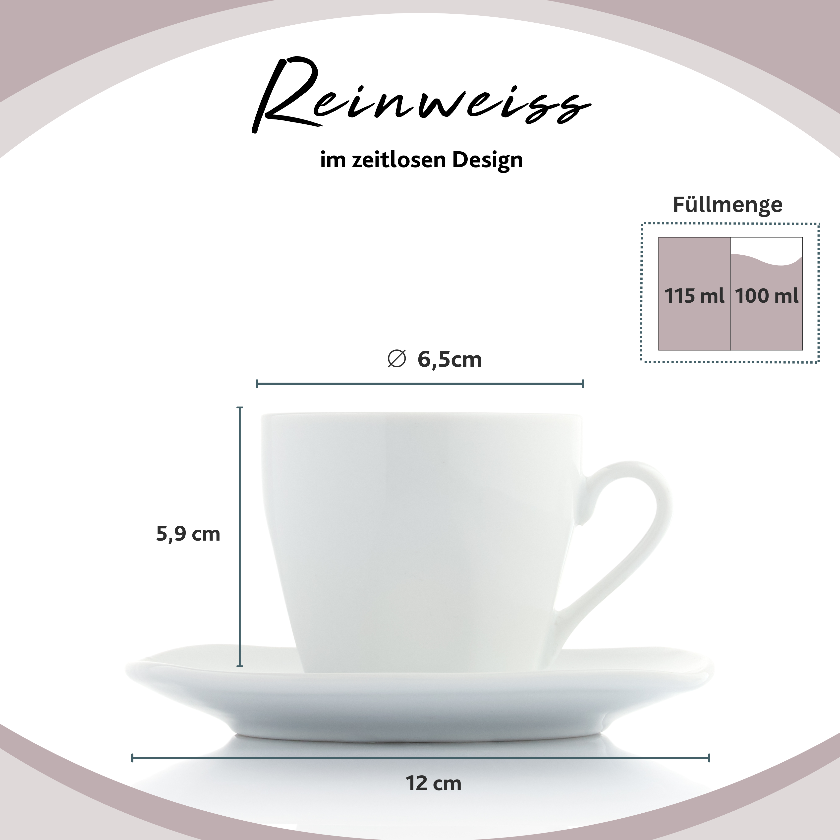 SÄNGER Espressotassen Set Bilgola 12-teilig