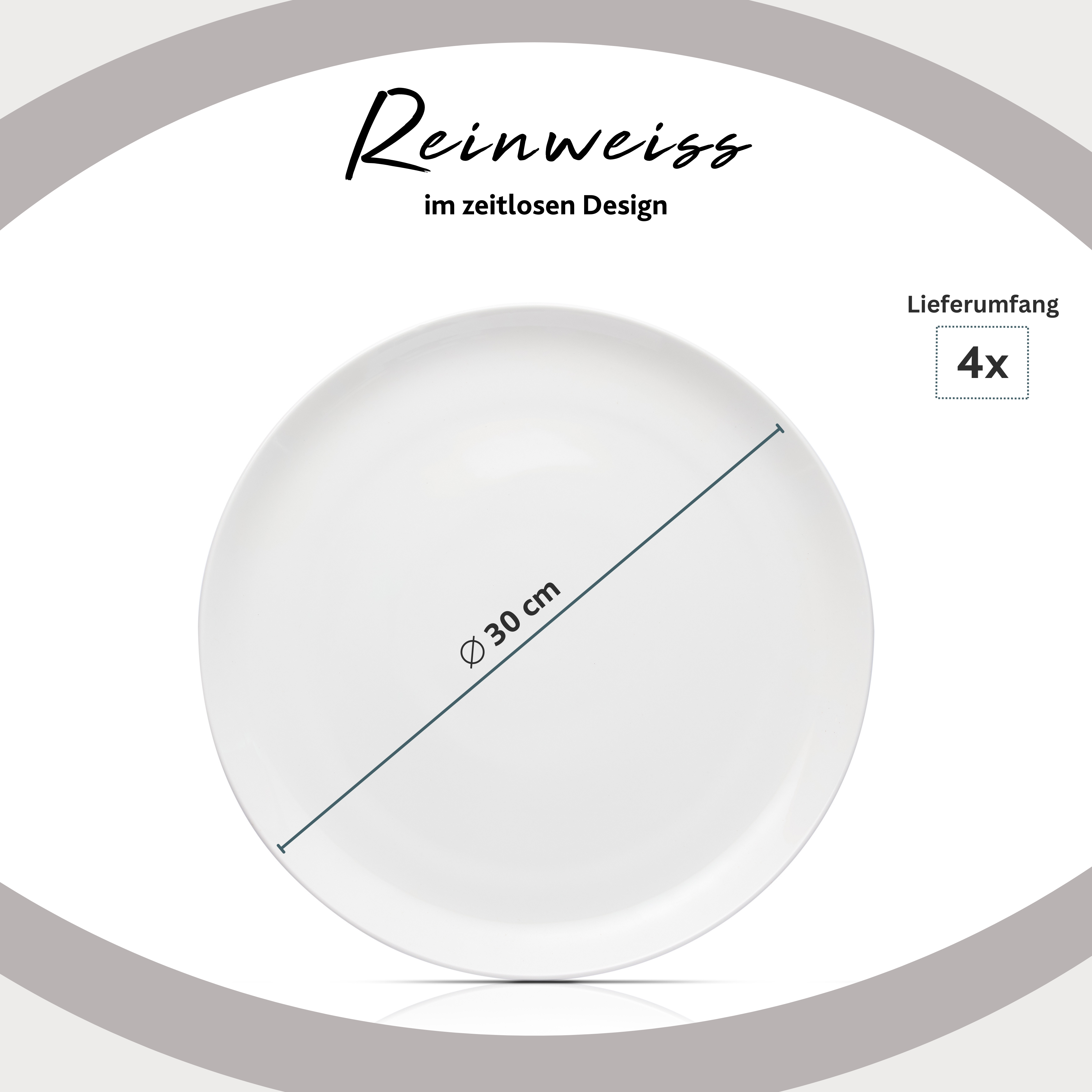 SÄNGER Pizzateller Set New Port 4-teilig