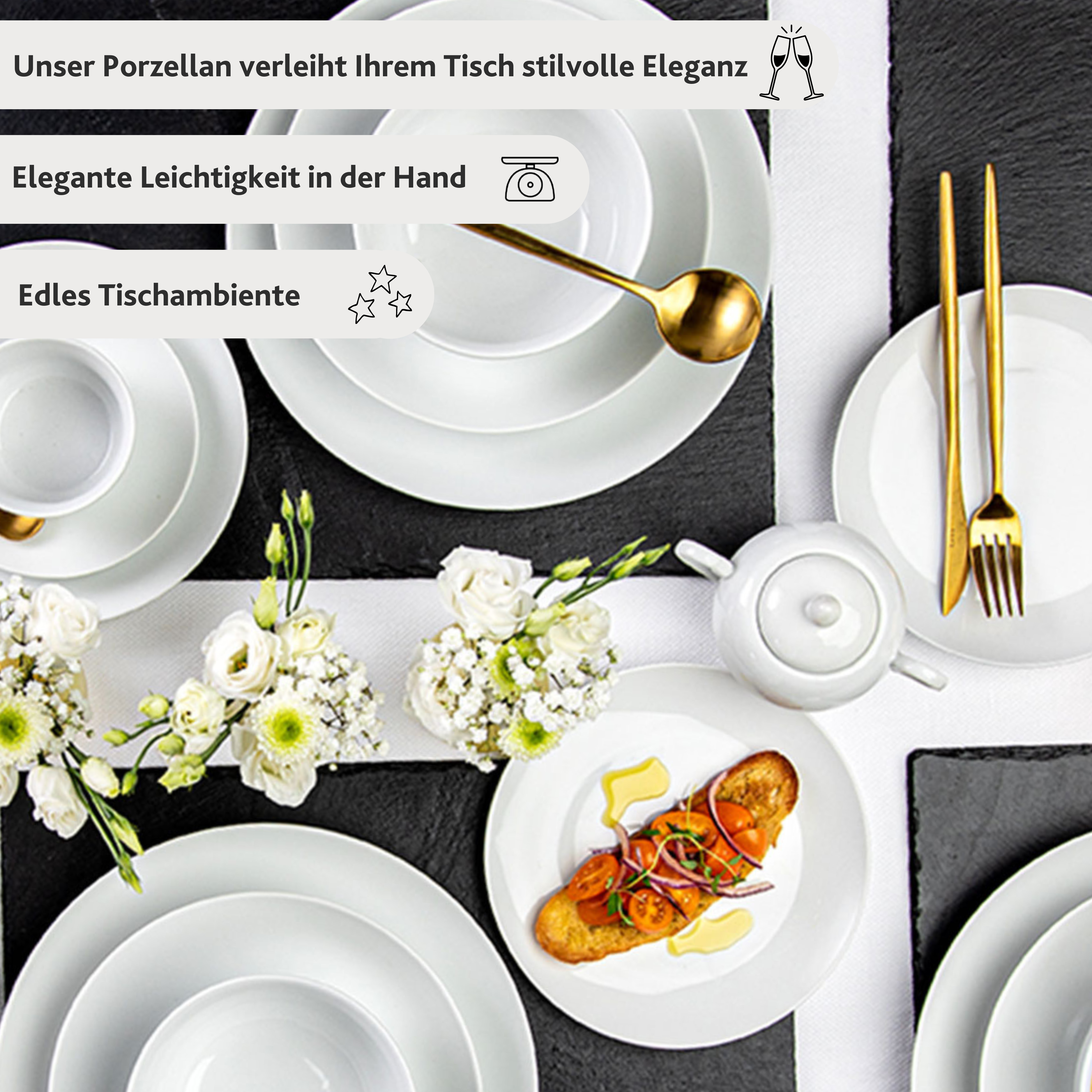 SÄNGER Pizzateller Set New Port 4-teilig