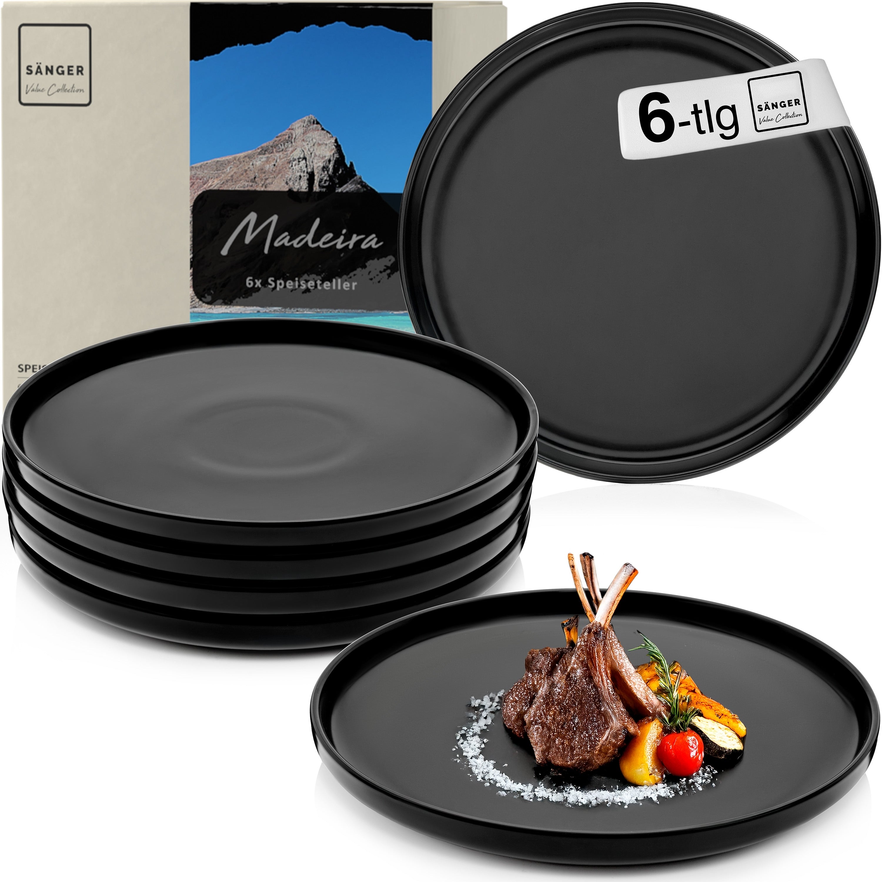 SÄNGER Speiseteller Set Madeira 6 teilig