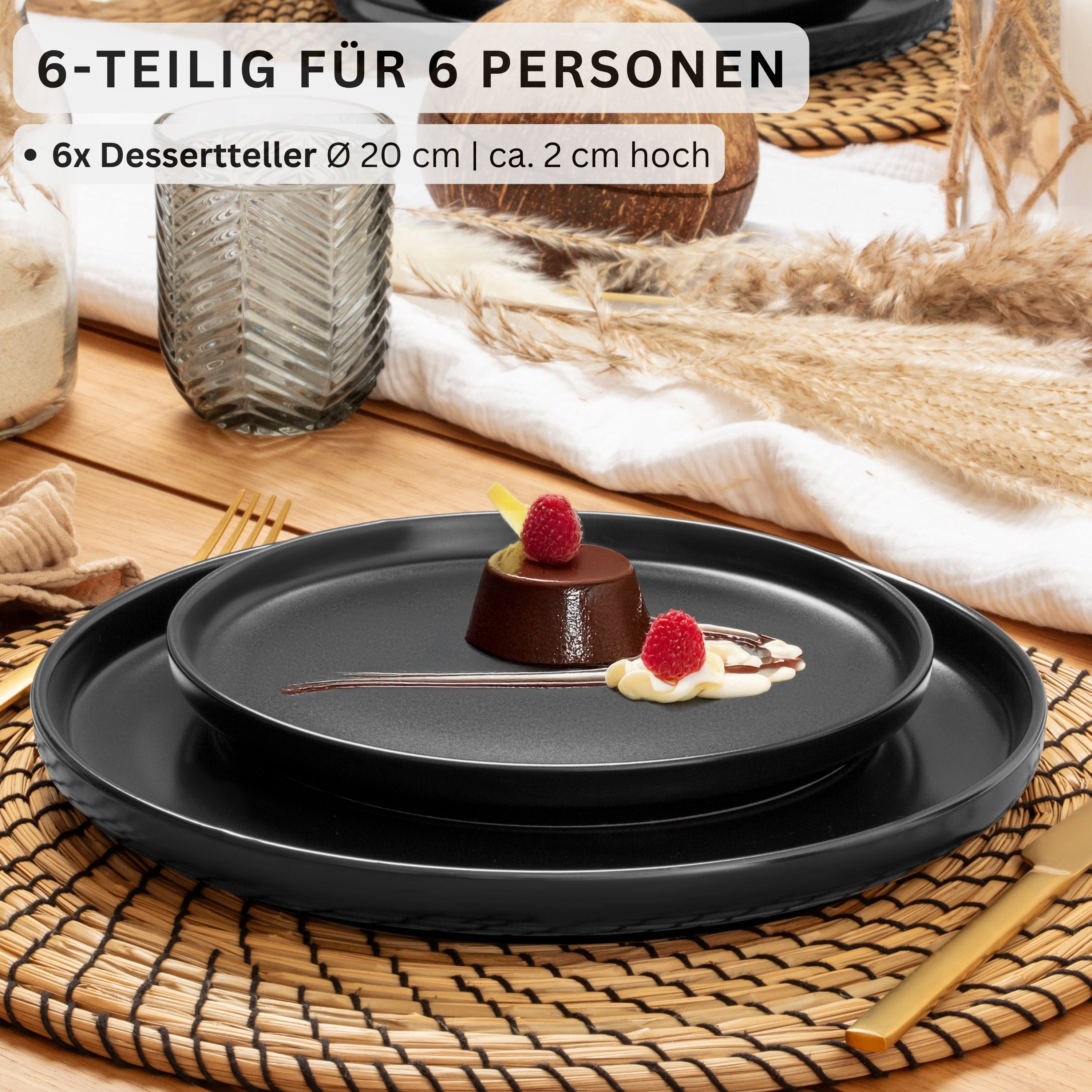 SÄNGER Dessertteller Set Madeira 6 teilig