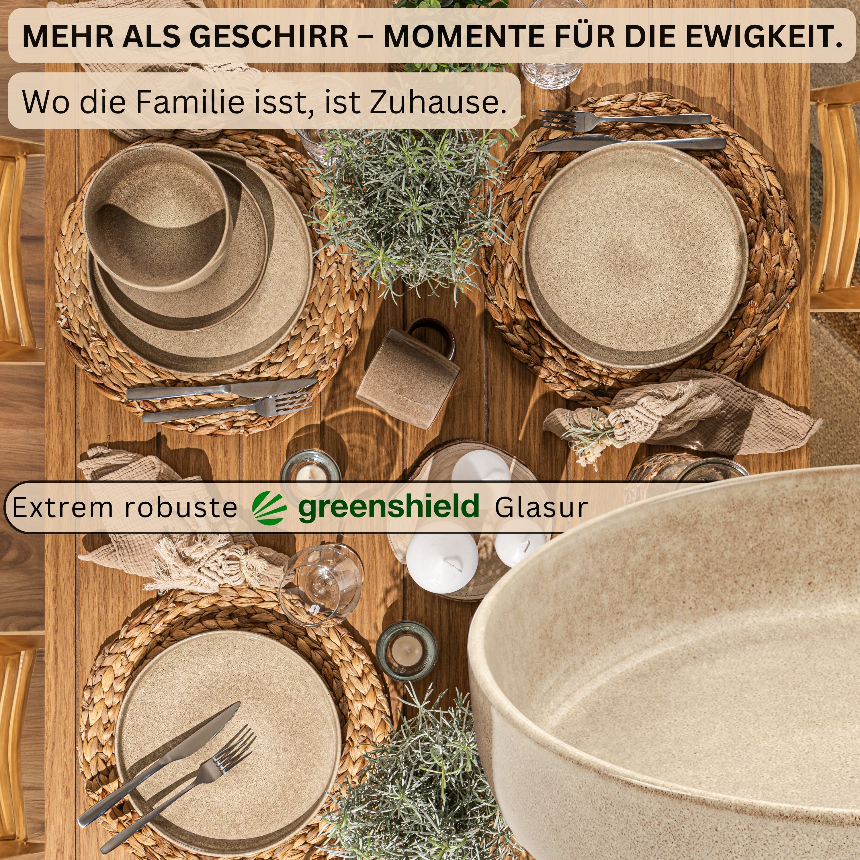 SÄNGER Pastaschalen Set Kairo Mocha - 4 teilig aus Steingut
