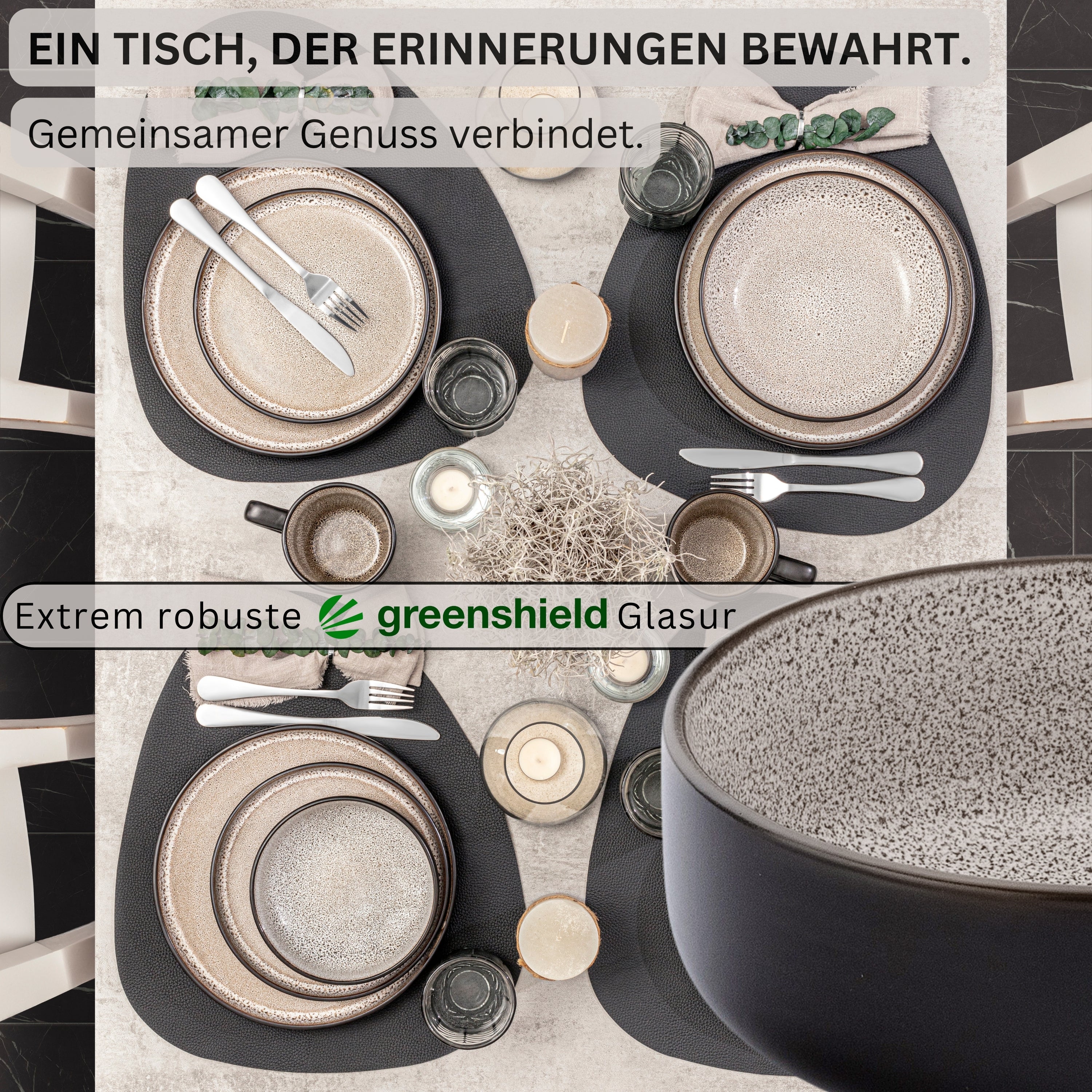 SÄNGER Steingut Schalen Set Luxor 6 teilig