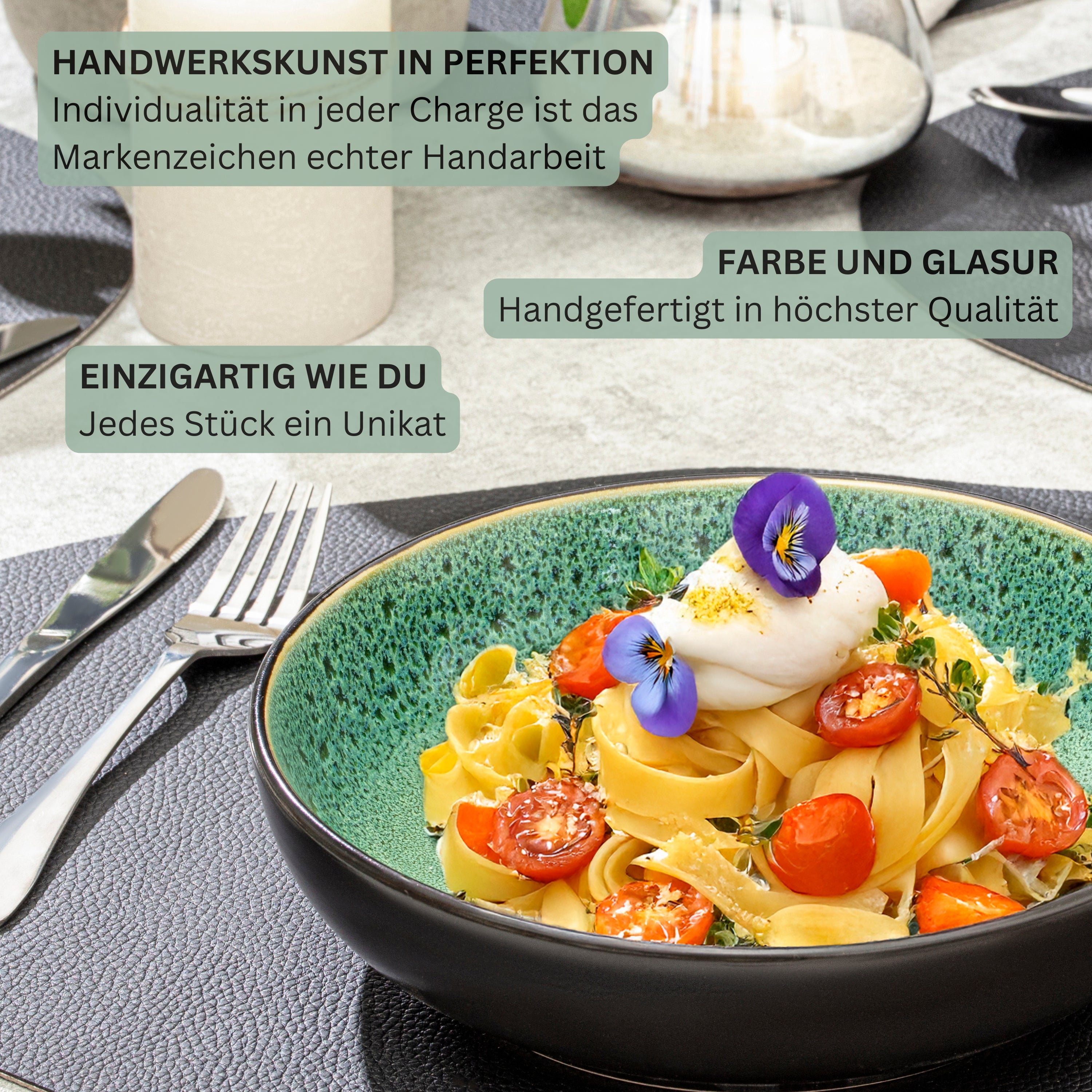 SÄNGER Steingut Pastaschalen Greenwich 6 teilig für 6 Personen