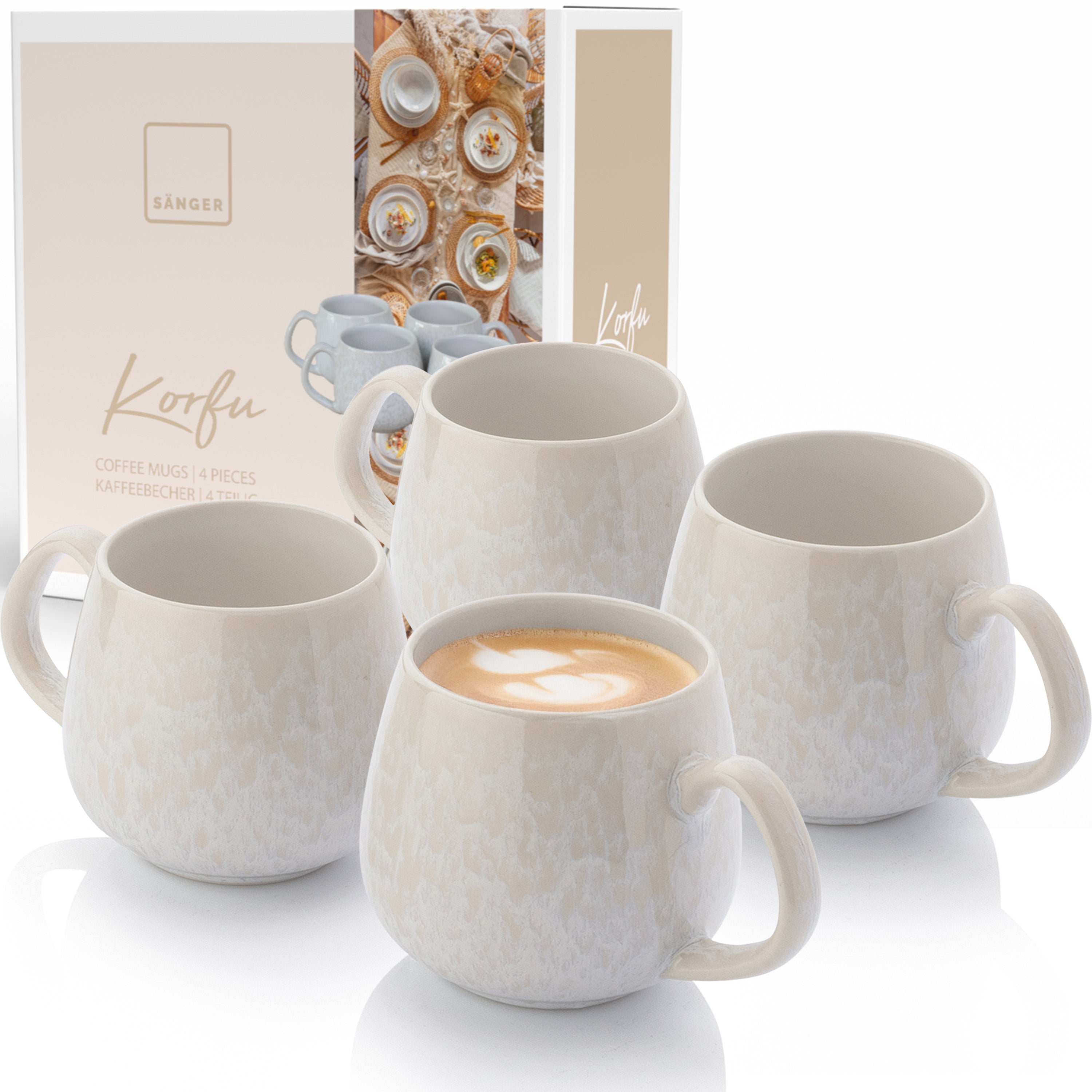SÄNGER Kaffeebecher Set Korfu 4 teilig