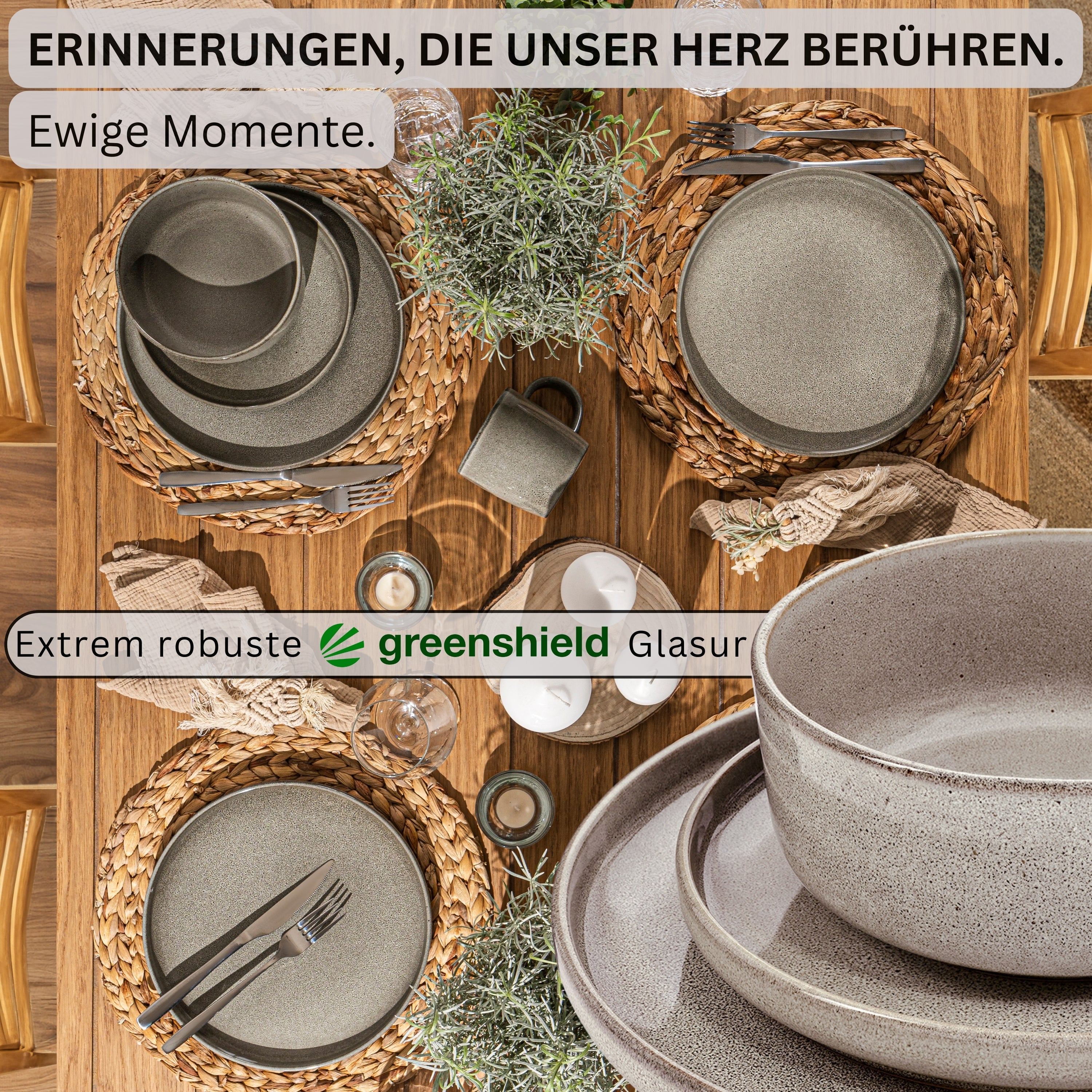 SÄNGER Tafelservice Kairo Clay- 16 teilig aus Steingut