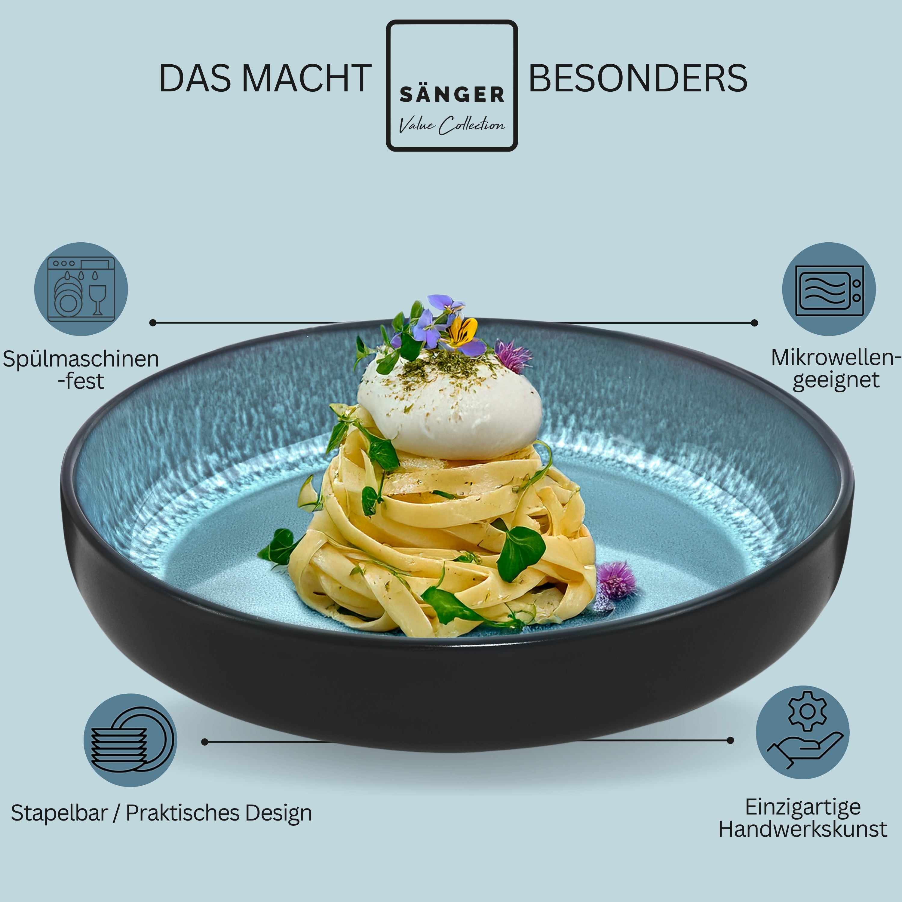 SÄNGER Pastaschalen Set Vigo 6 teilig
