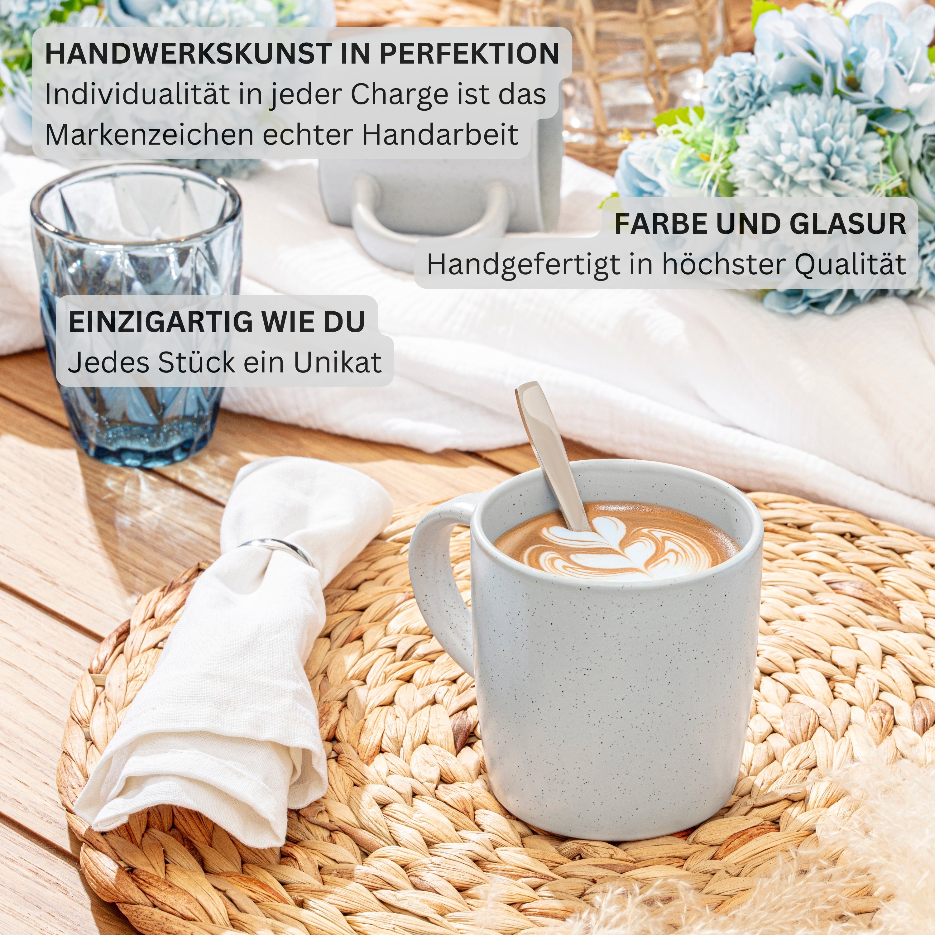 SÄNGER Steingut Geschirrset Leeds Frost 30 teilig für 6 Personen