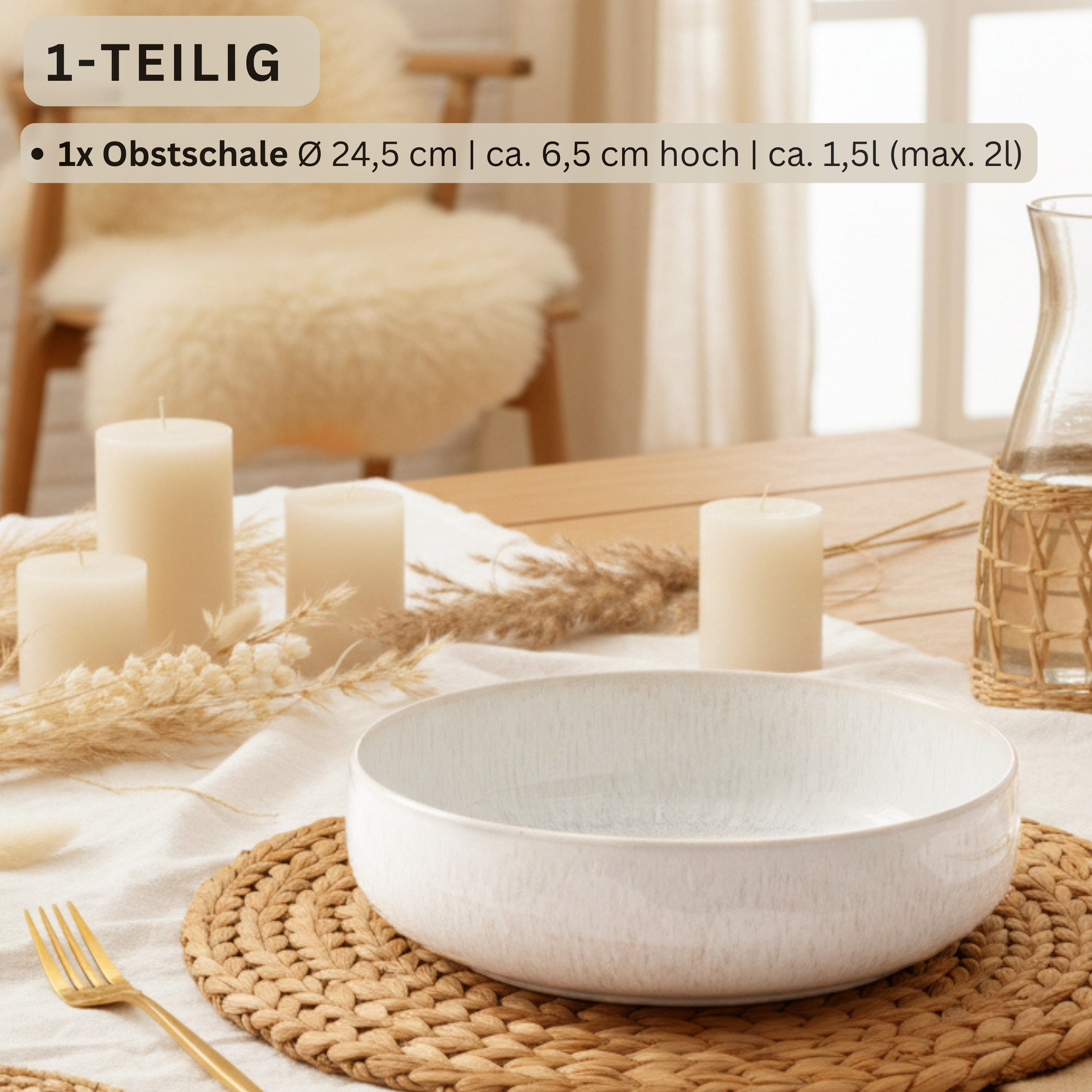 SÄNGER Korfu Obstschale 24,5x6,5 cm