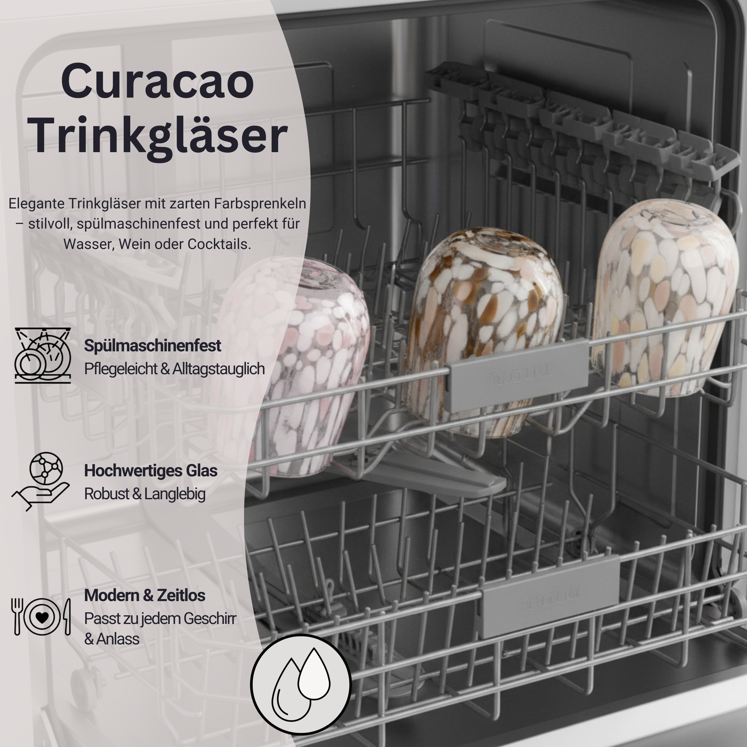 SÄNGER Trinkgläser Set Curacao 6 teilig - mix