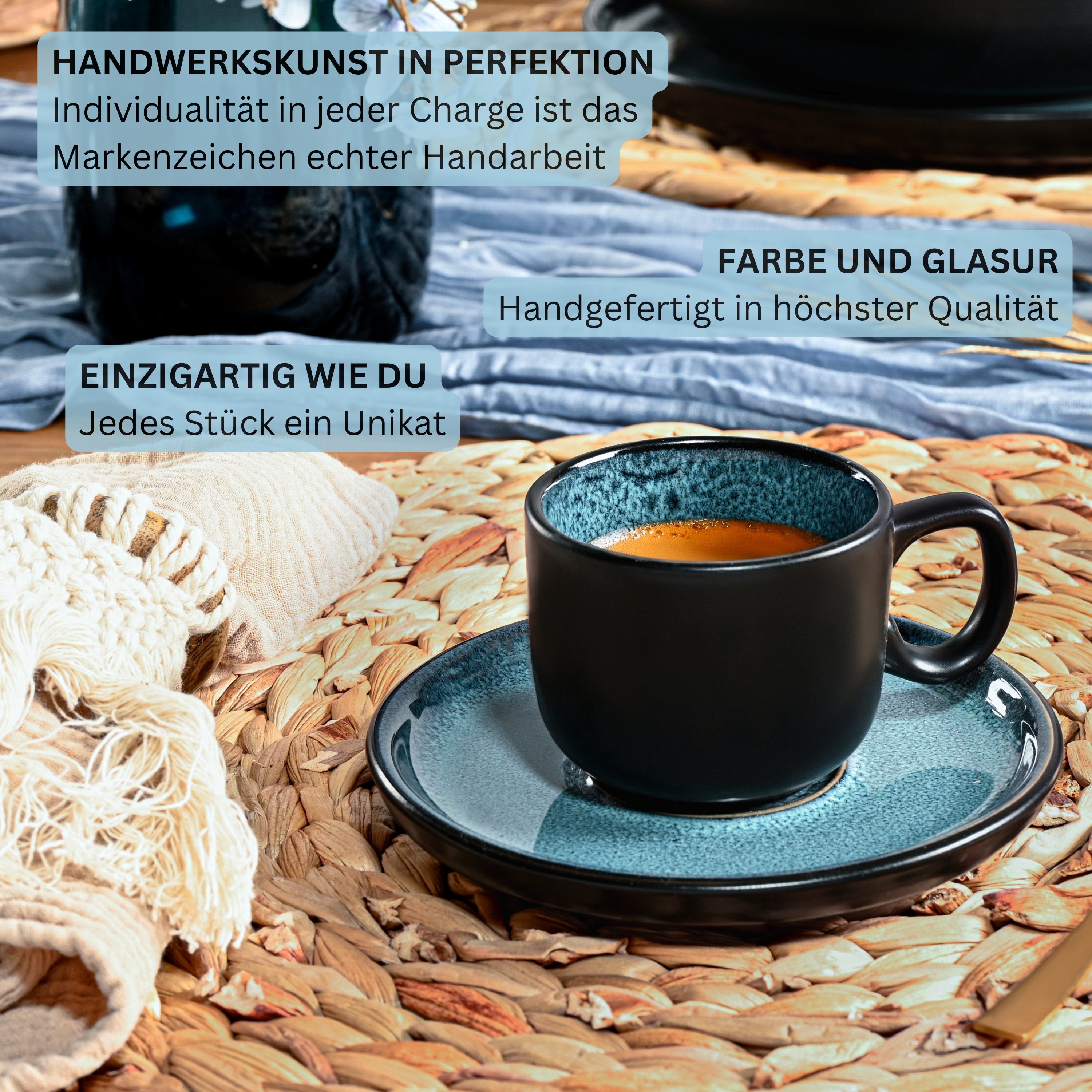 SÄNGER Espressotassen Set Vigo 12 teilig für 6 Personen