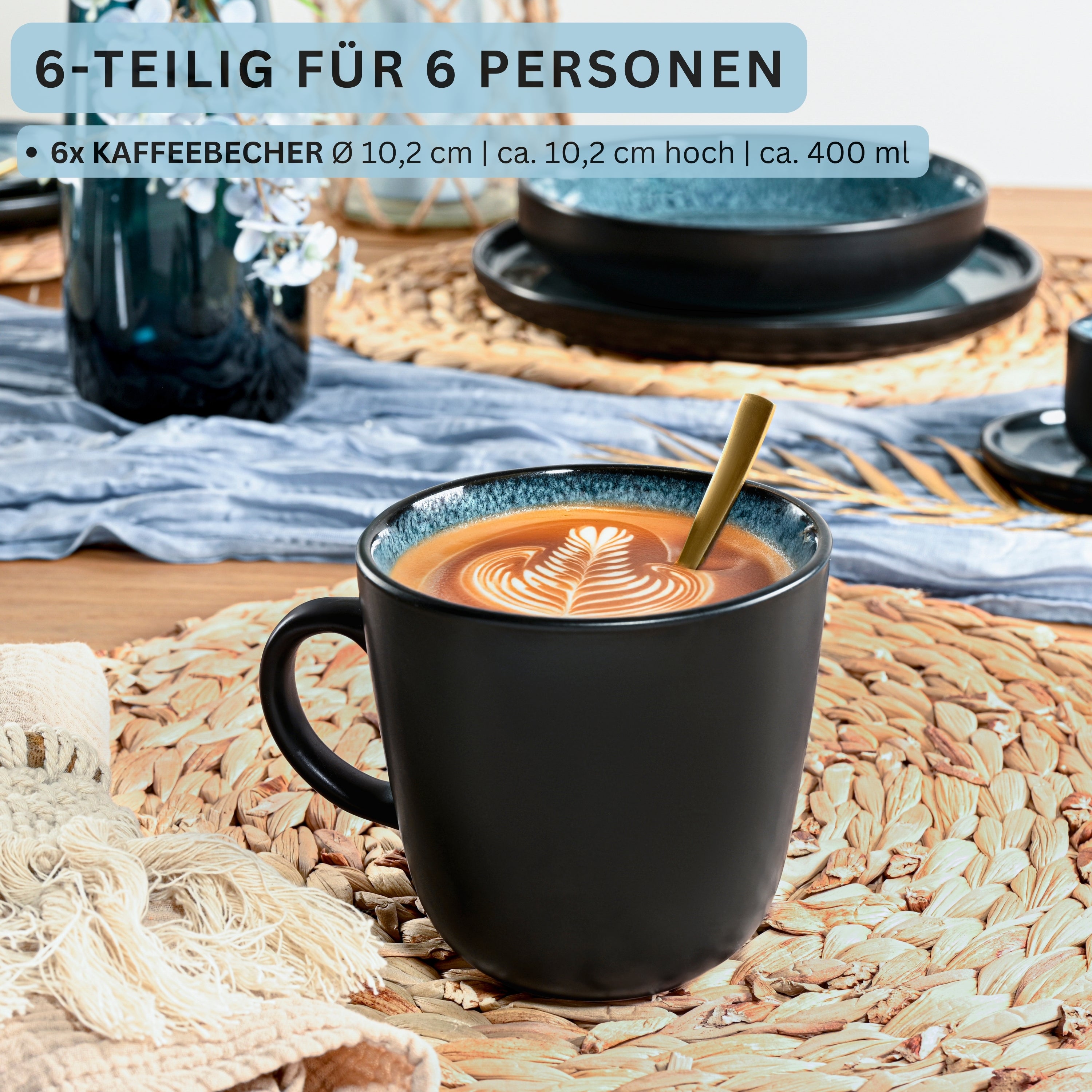 SÄNGER Kaffeebecher Set Vigo 6 teilig