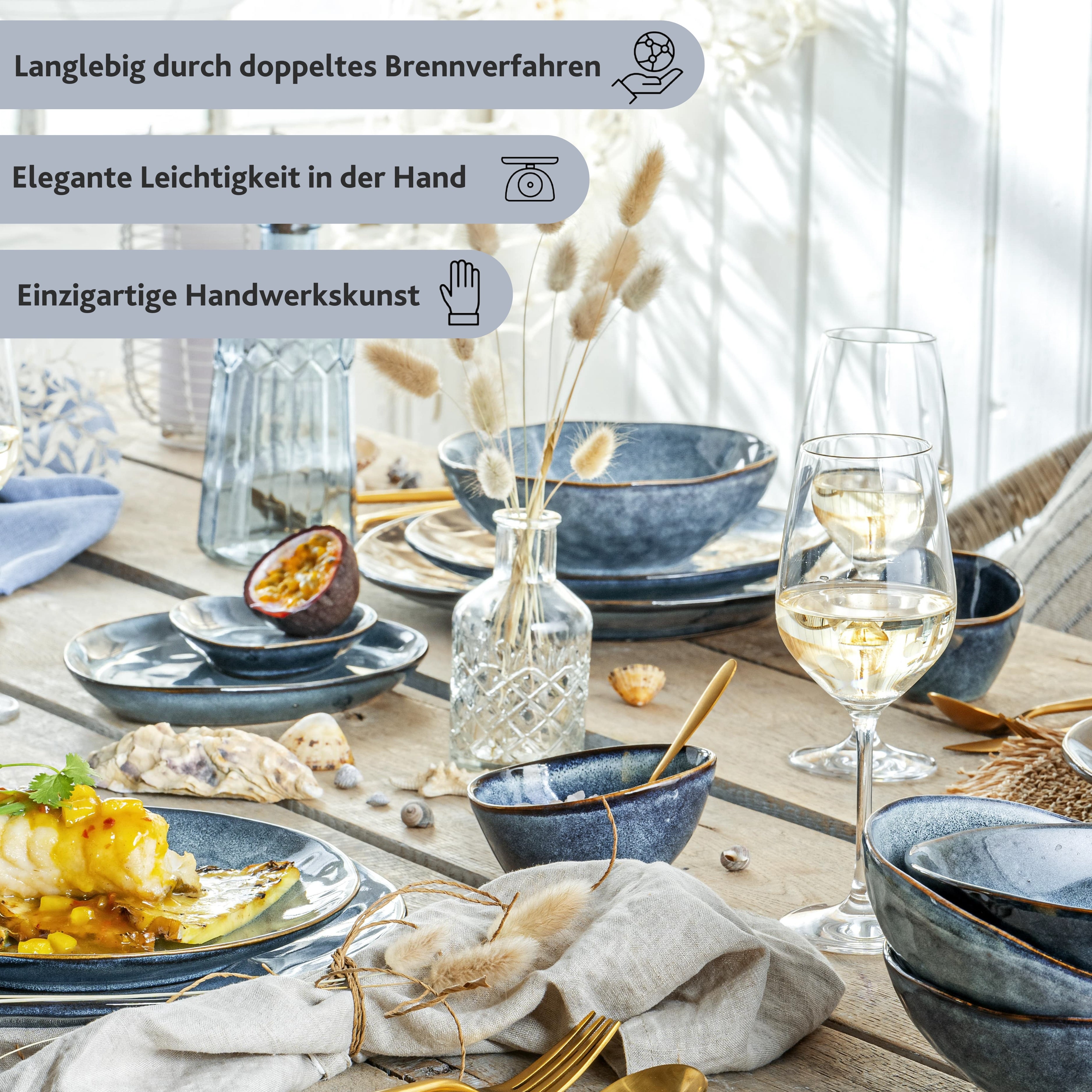 SÄNGER Suppenteller Set Darwin 4 teilig