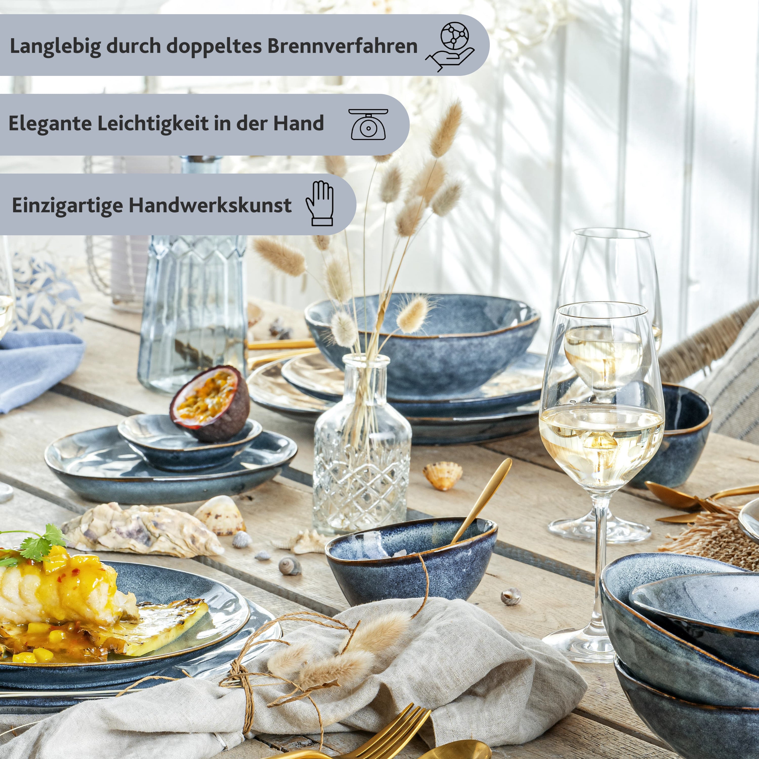 SÄNGER Dessertteller Set Darwin 4 teilig