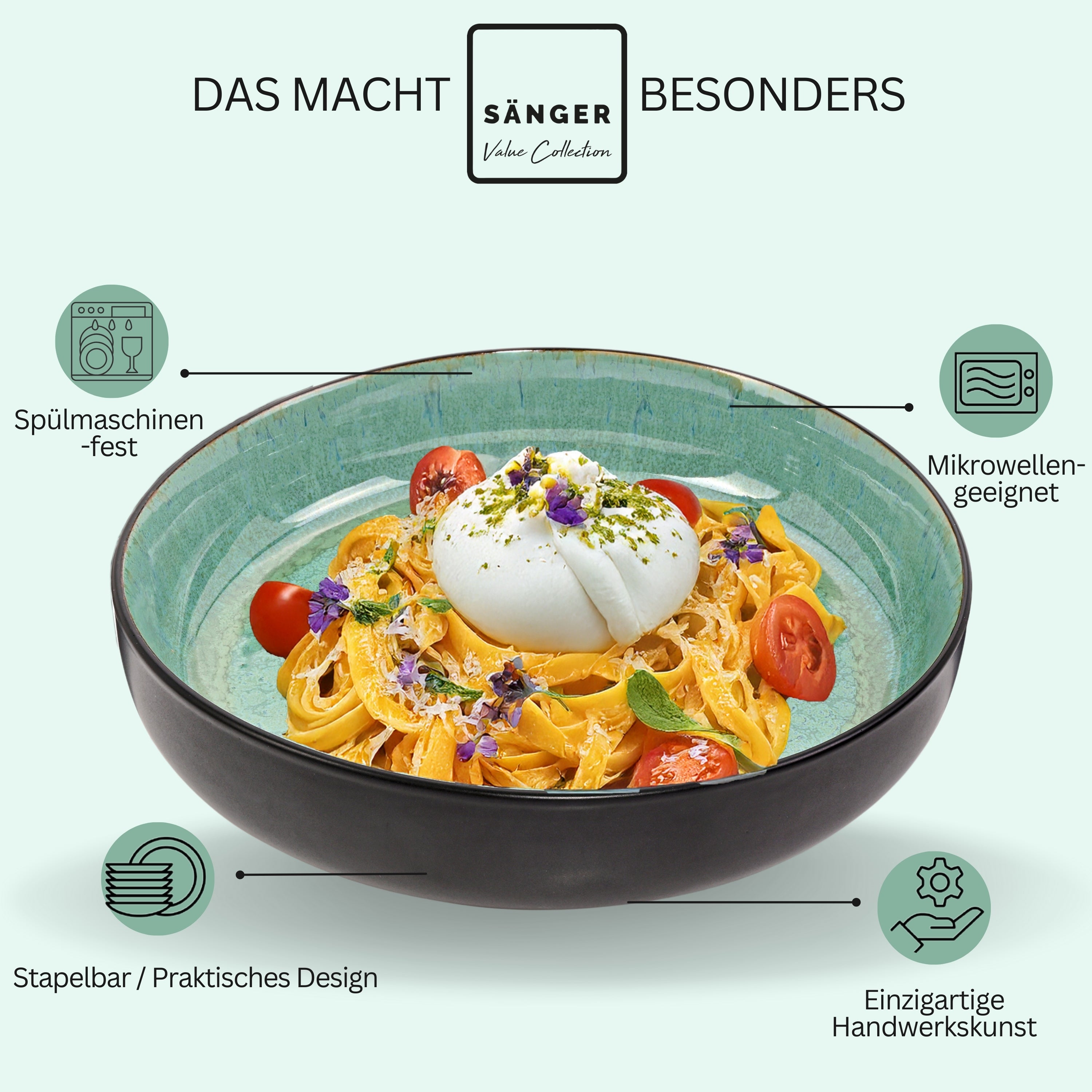 SÄNGER Pastaschalen Set Fiji 6 teilig
