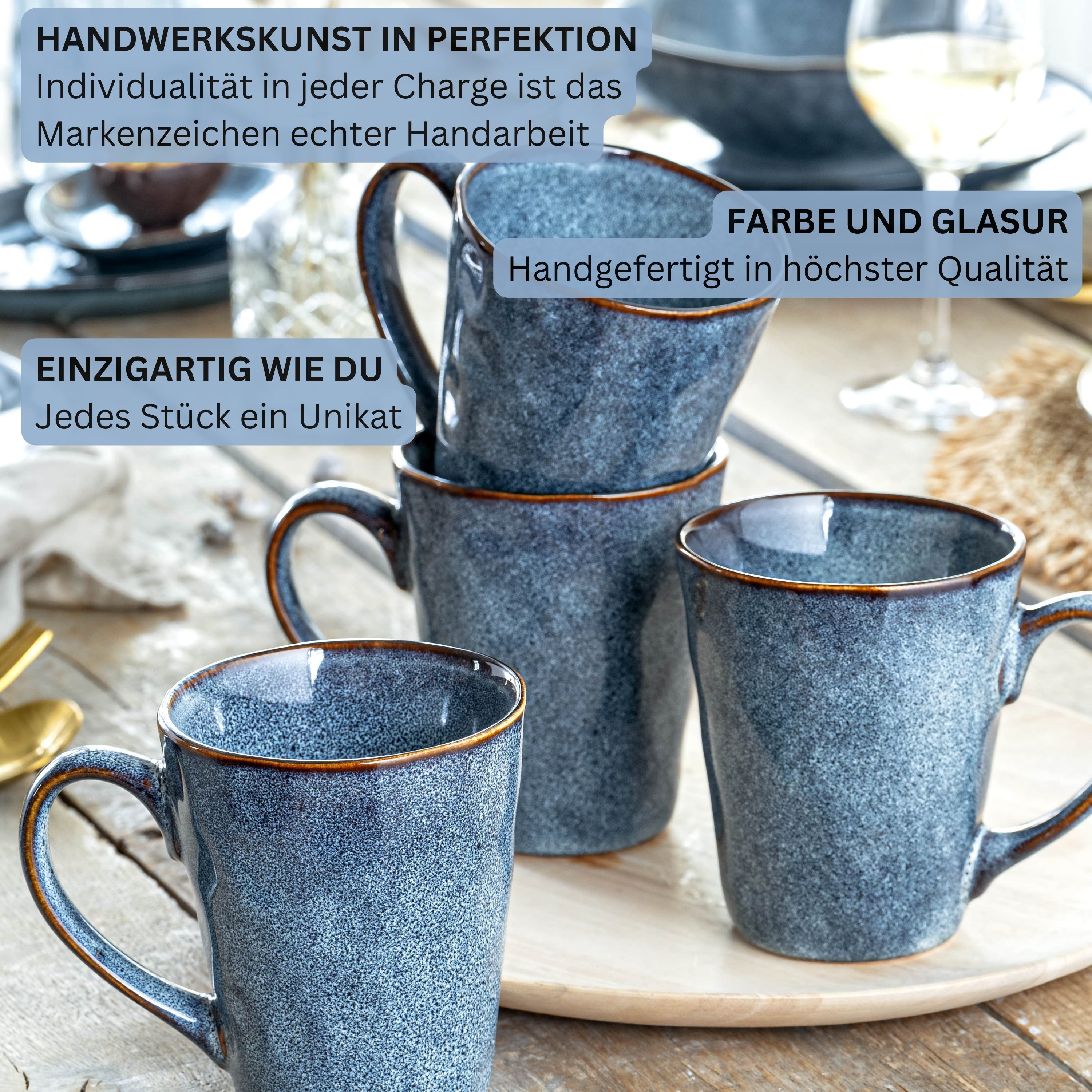 SÄNGER Kaffeebecher Set Darwin 4 teilig