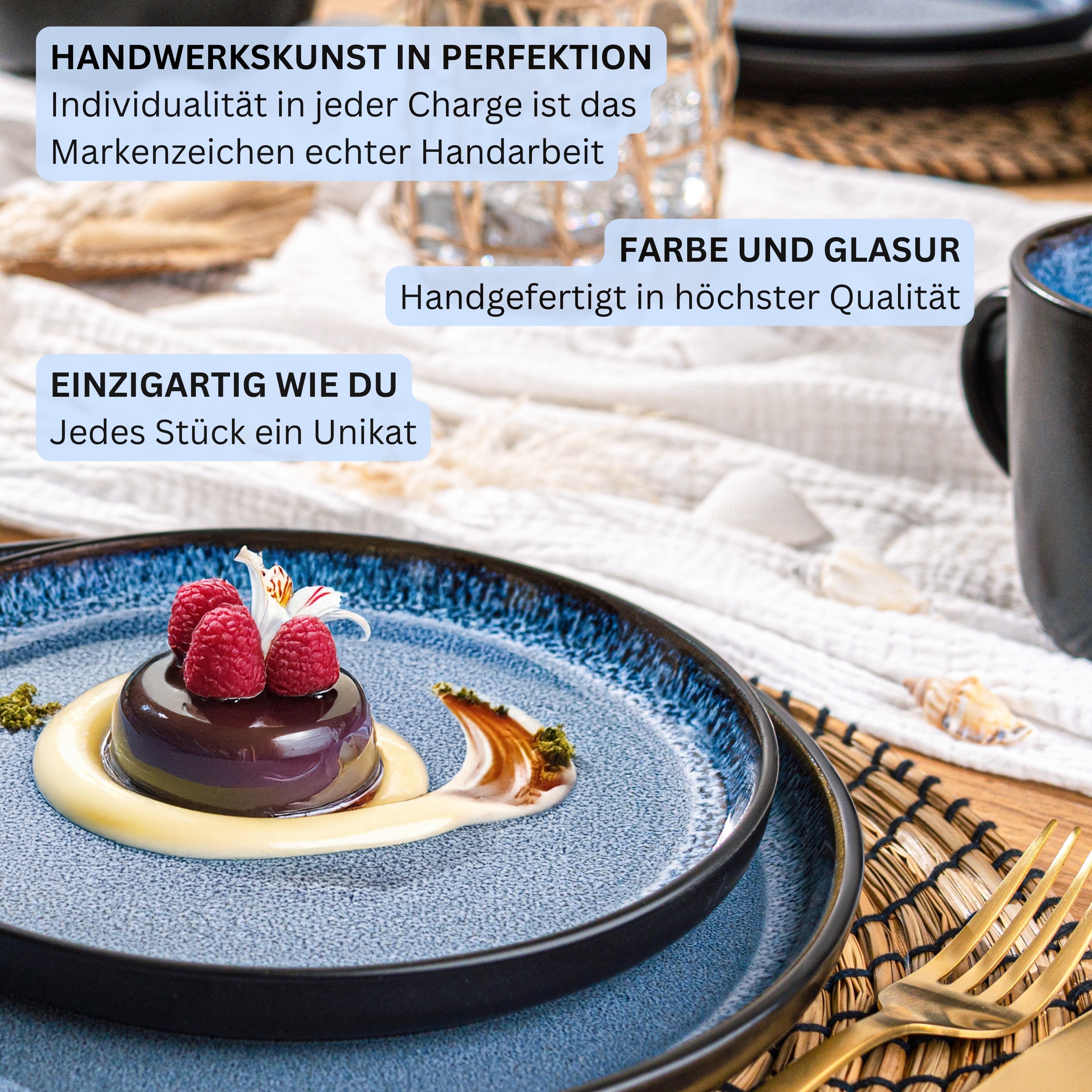 SÄNGER Dessertteller Set Aruba 6 teilig
