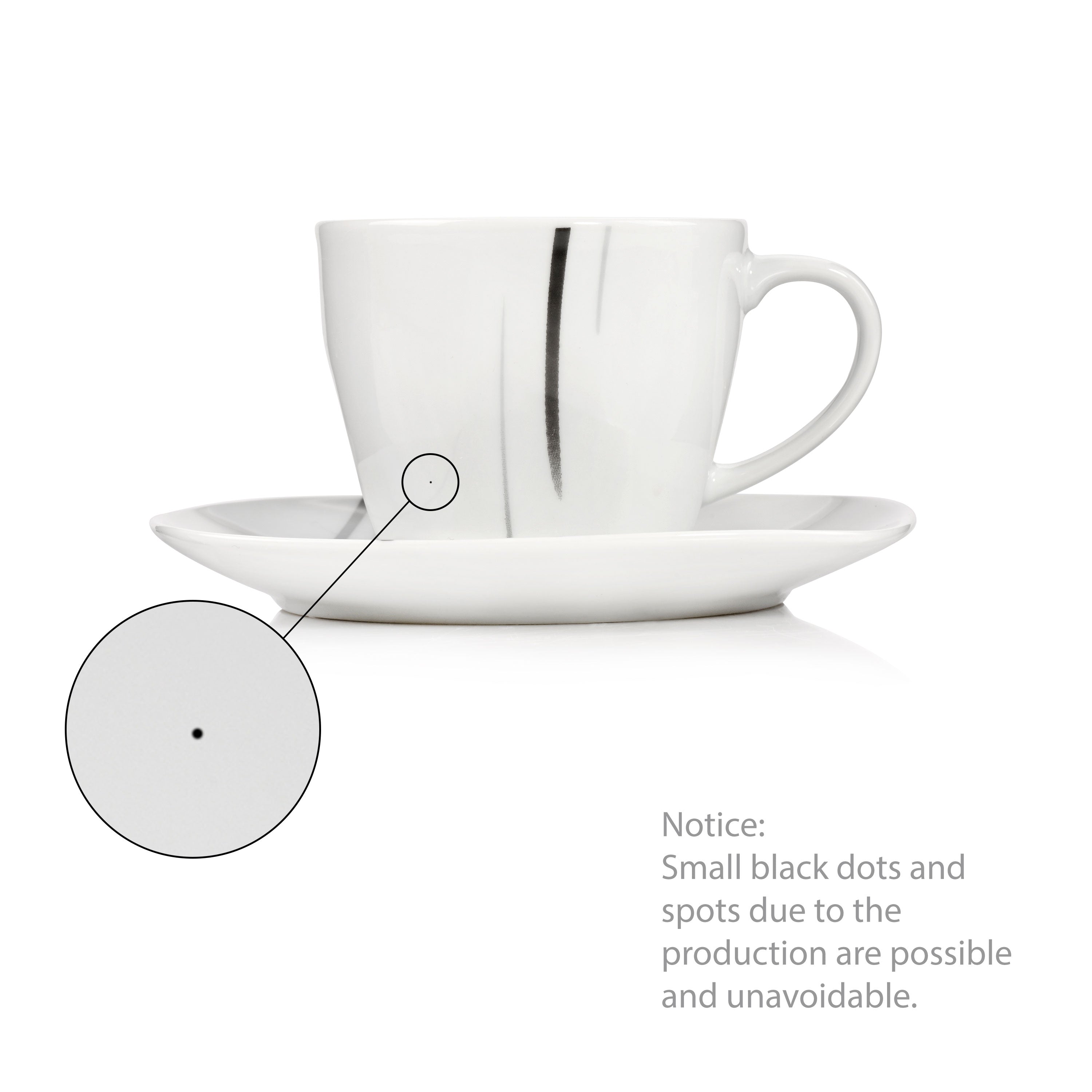 SÄNGER Kaffeeservice Bilgola Black Lines 12 teilig für 6 Personen
