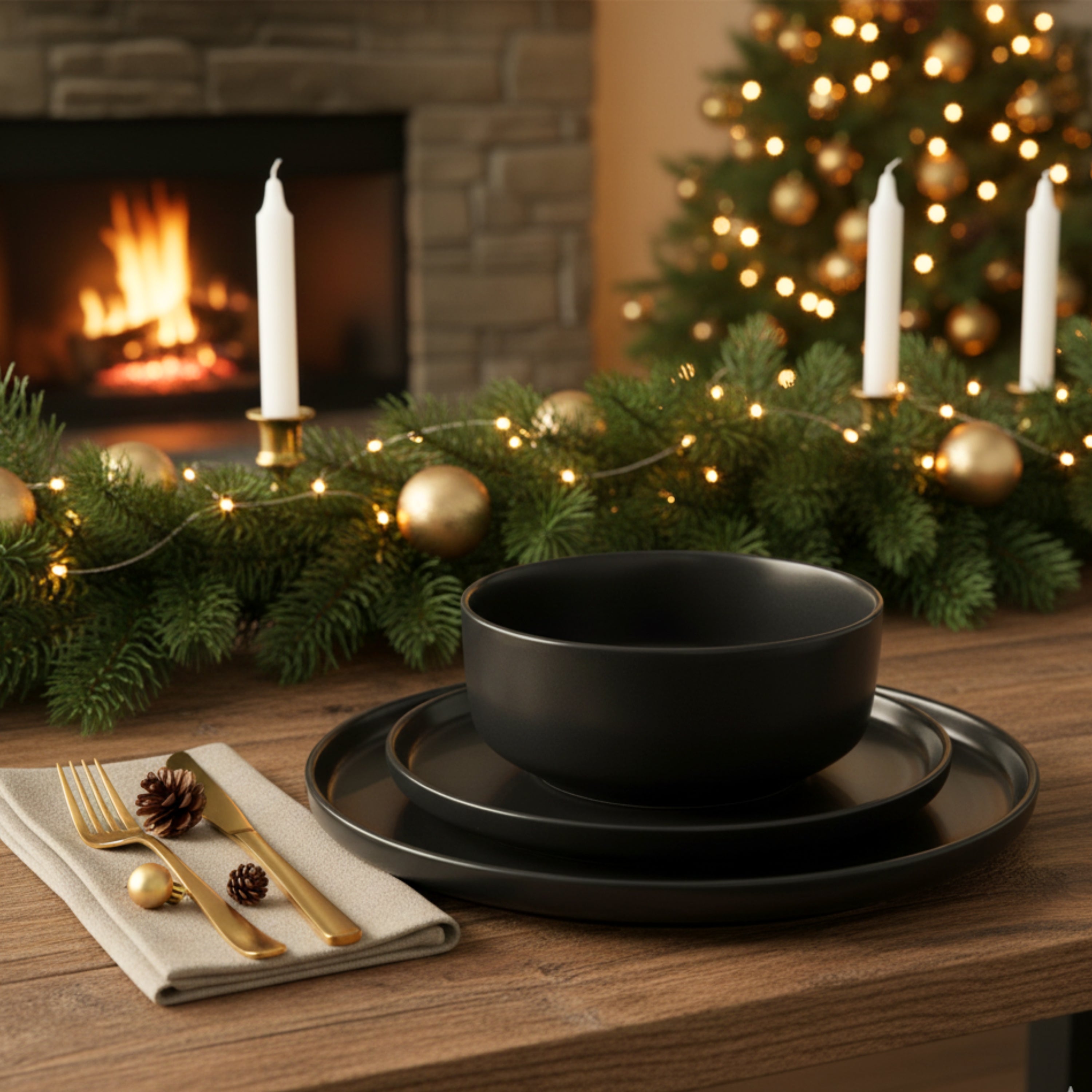 SÄNGER Steingut Geschirrset Madeira, Kombiservice 30 teilig für 6 Personen