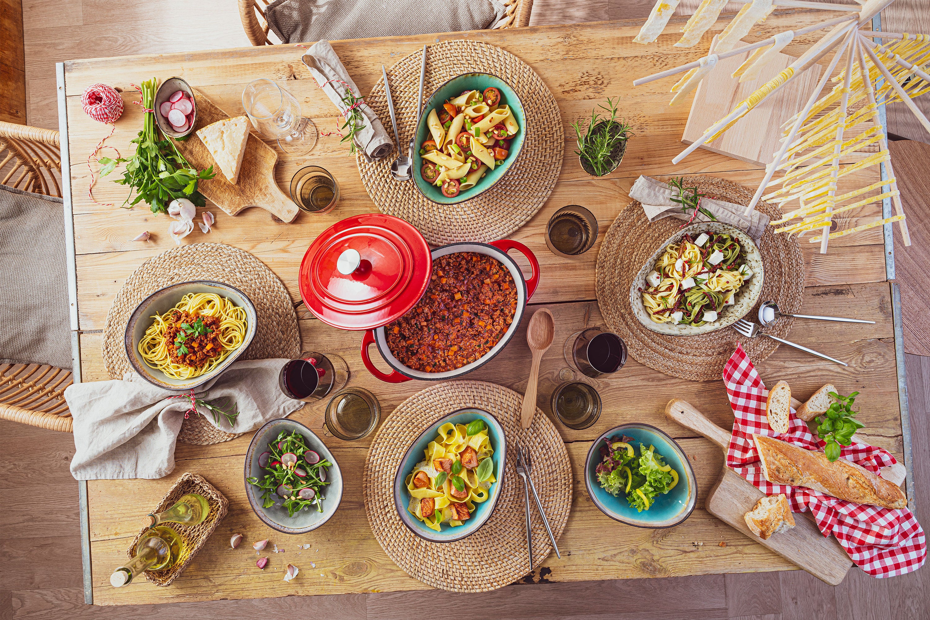 SÄNGER Pastaschalen Set Palm Beach 4 teilig